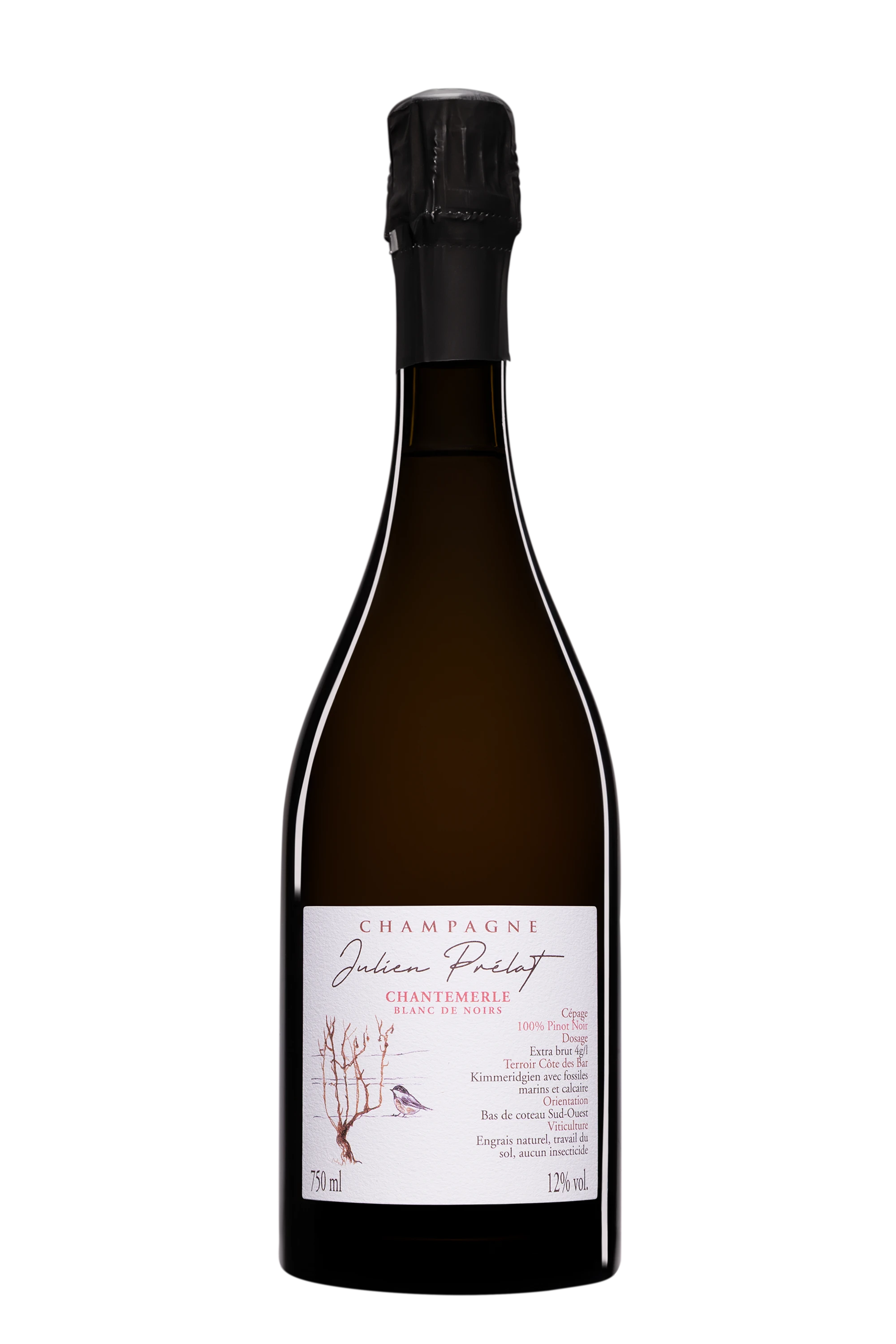 Domaine Julien Prélat - Champagne Extra-Brut Blanc de Noirs "Chantemerle - Vendange 2021" Blanc Vendange 2022 Dégorgement 03.2024 12°, 75cl