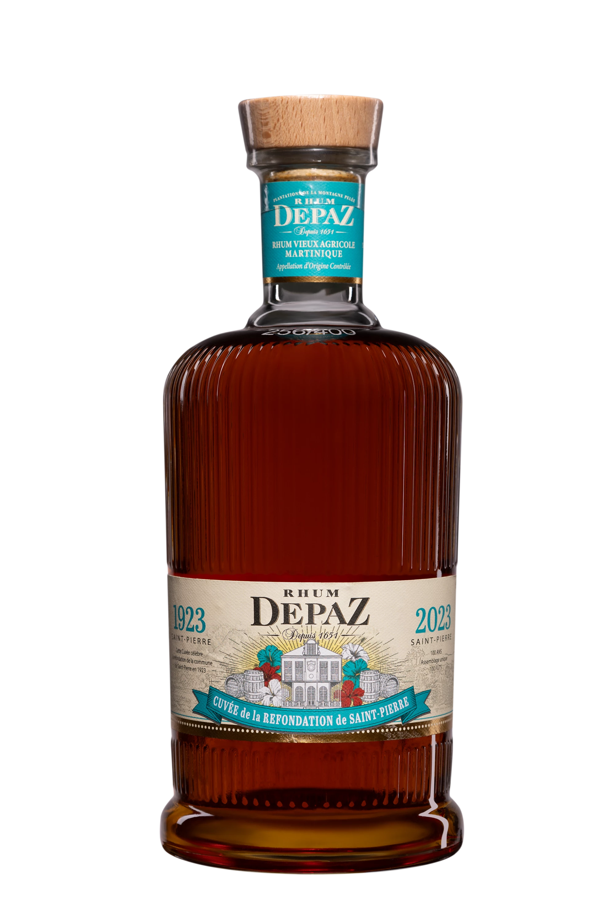 Depaz - Rhum Vieux Agricole de Martinique "Cuvée de la Refondation de Saint-Pierre" Brun 45°, 70cl