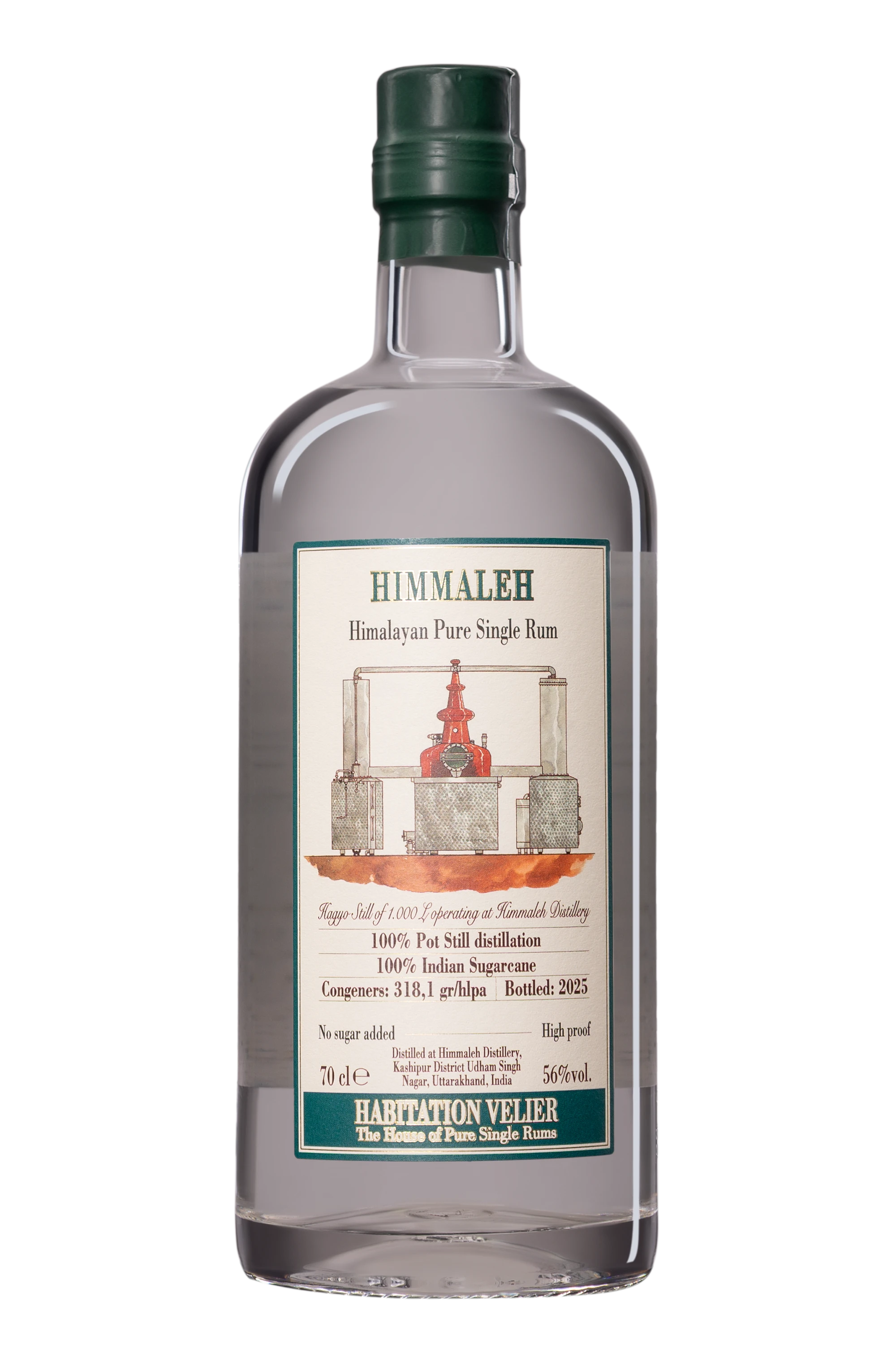 Habitation Vélier - Pur Single Rhum Blanc NV 56°, 70cl
