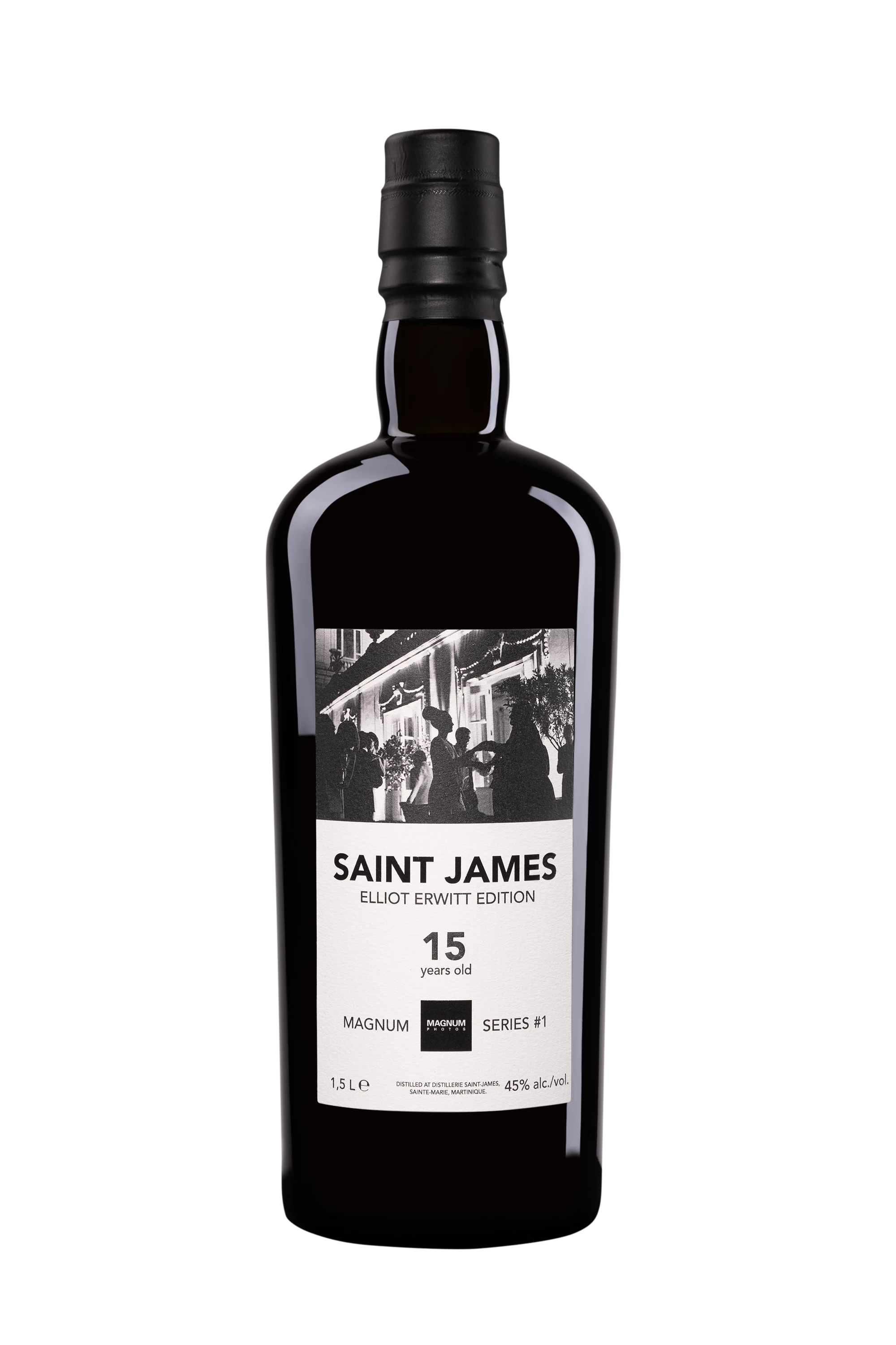 Vélier - Rhum Vieux Agricole de Martinique "15 Ans Saint James - Elliott Erwitt - Magnum Photos Series #1" Brun 2006 45° Giftbox, 150cl