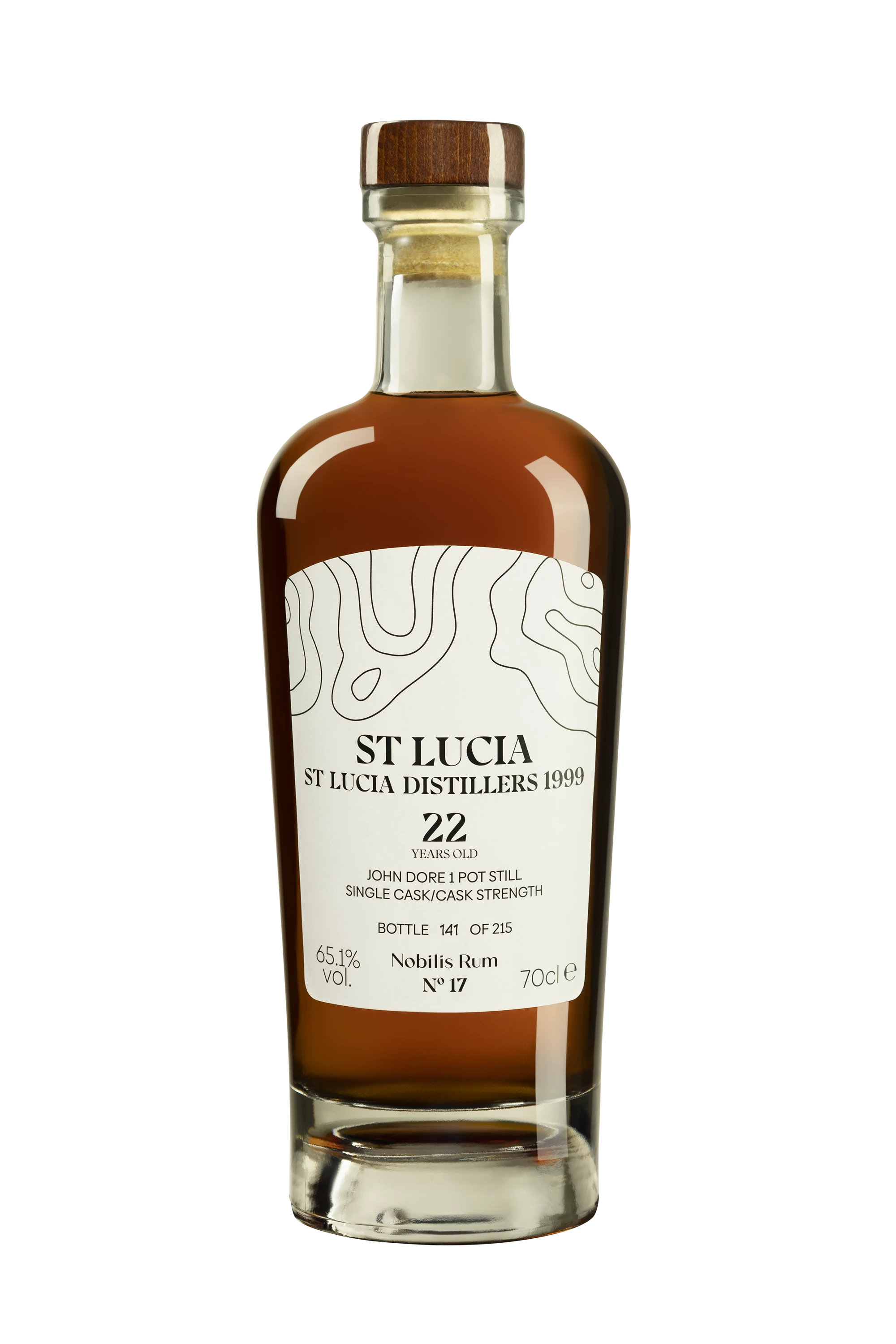 Nobilis Rum - Molasses Saint Lucia Rhum "22 Ans Saint Lucia Distillers - Single Cask - N°17" Brun 1999 65.1° Giftbox, 70cl