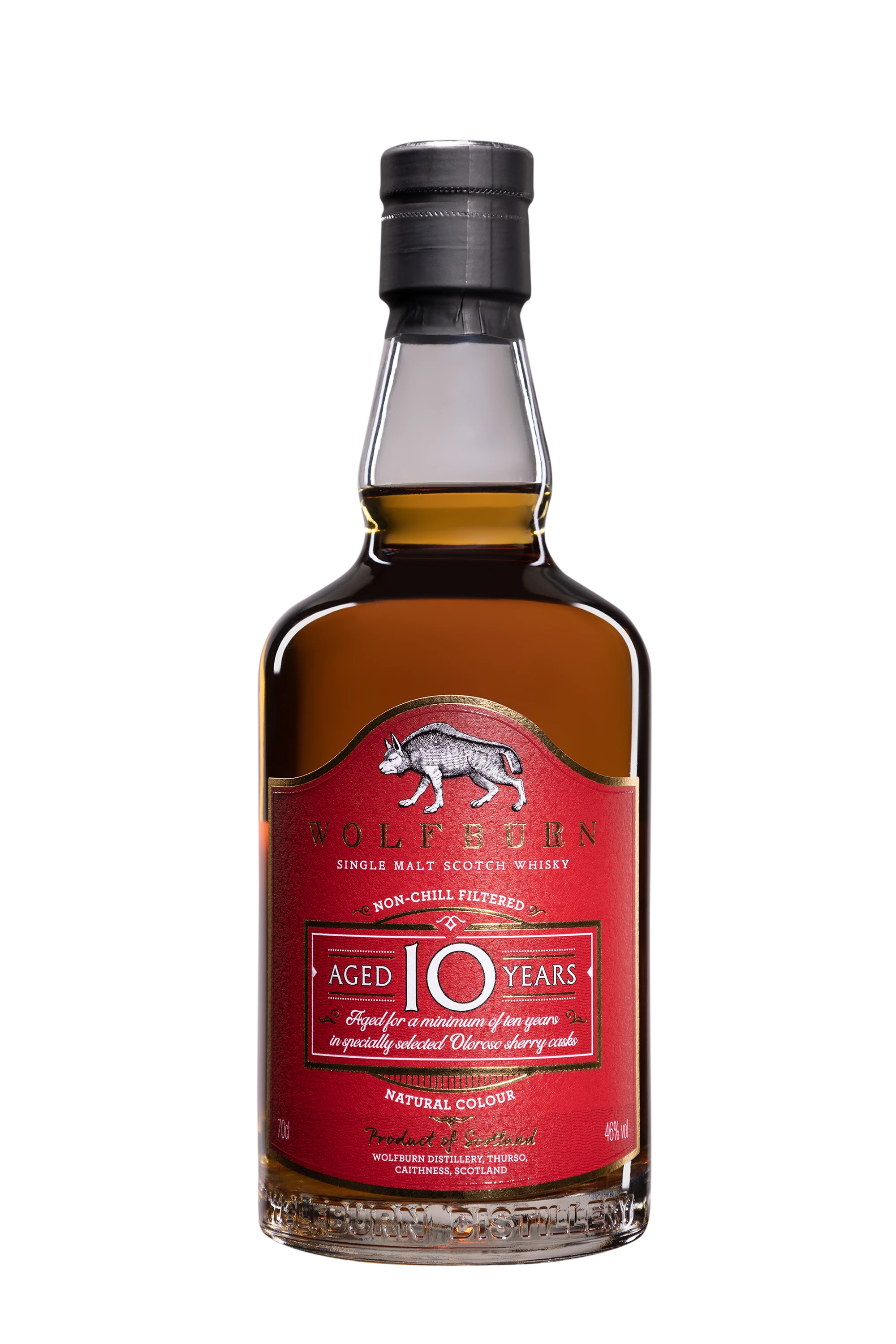 Wolfburn - Single Malt Scotch Whisky "10 Ans" 46° Giftbox, 70cl