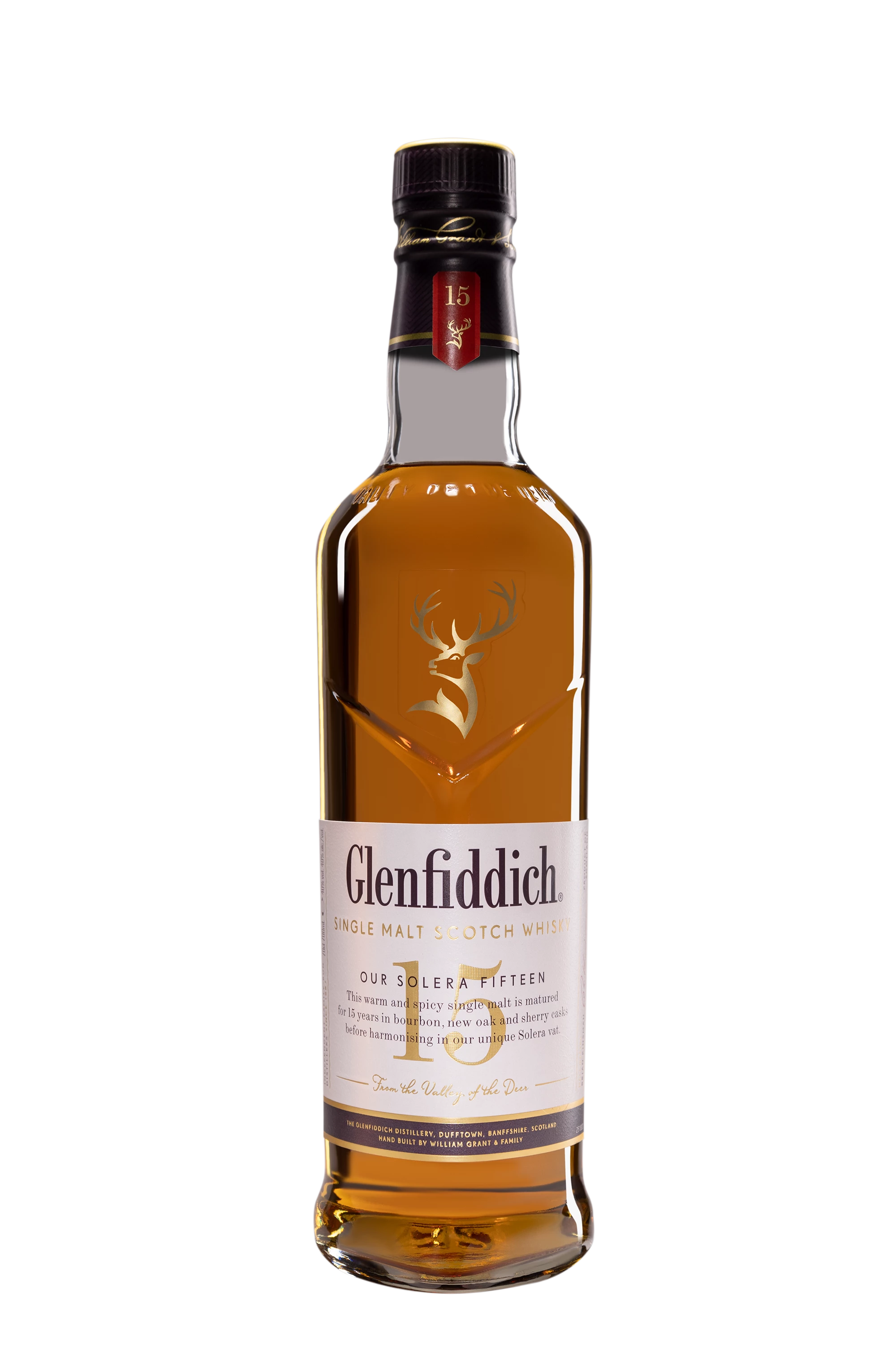 Glenfiddich - Single Malt Scotch Whisky "15 Ans - Unique Solera Reserve" 40° Giftbox, 70cl