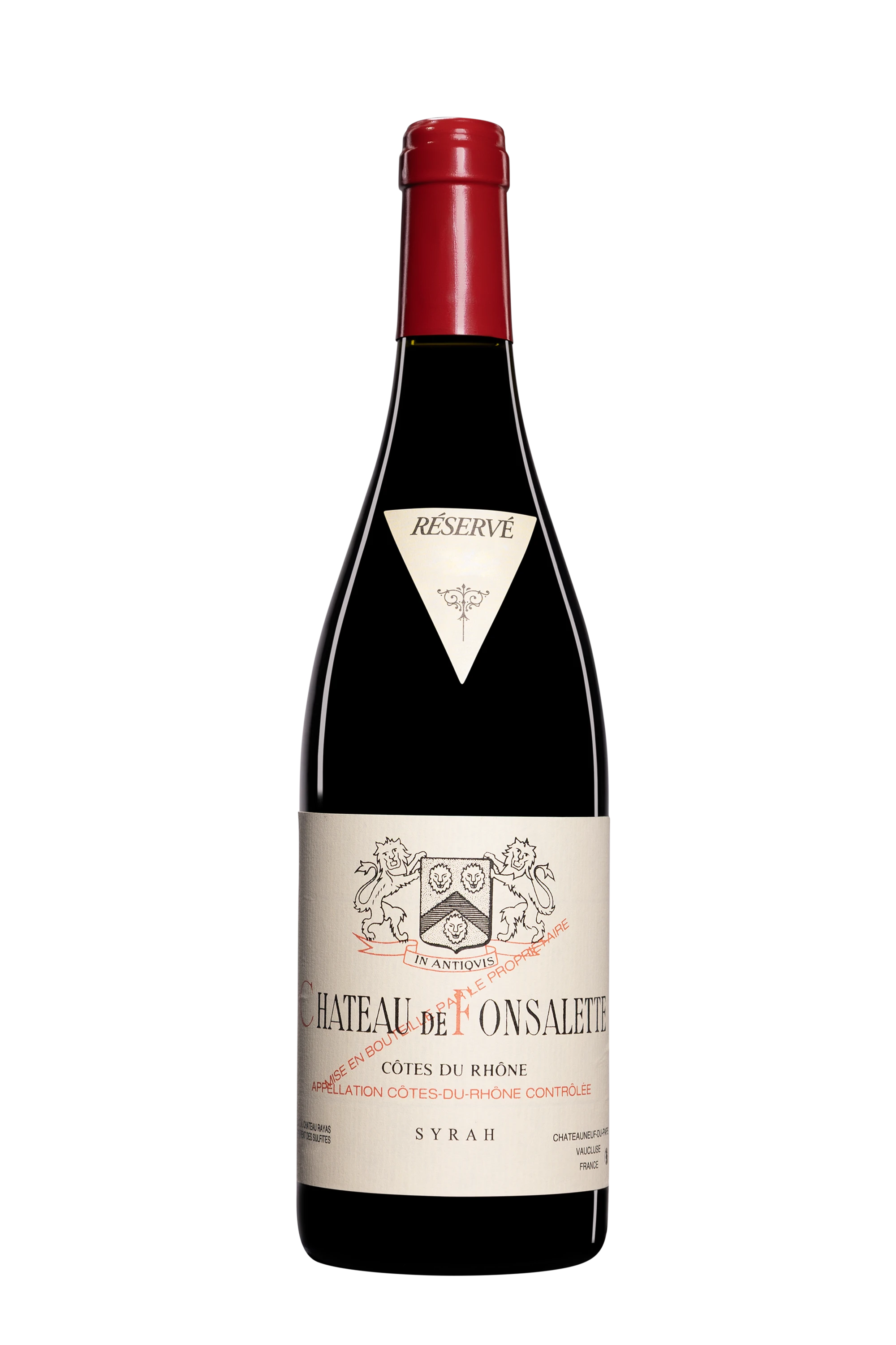 Château de Fonsalette - Côtes du Rhône "Syrah" Rouge 2011 14°, 75cl