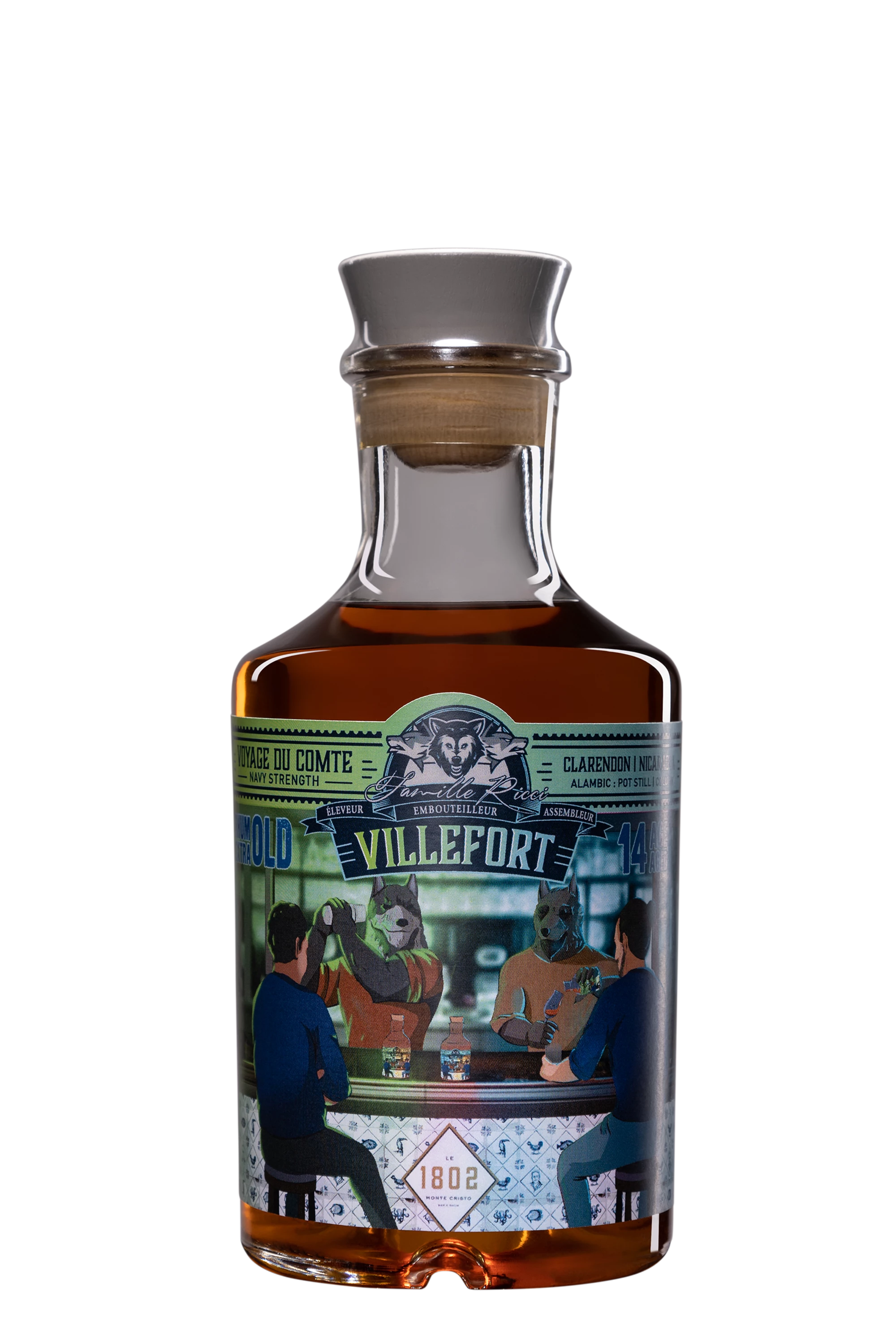 Famille Ricci - Molasses Rhum "Voyage du Comte - 14 Ans Villefort" Brun 57°, 50cl