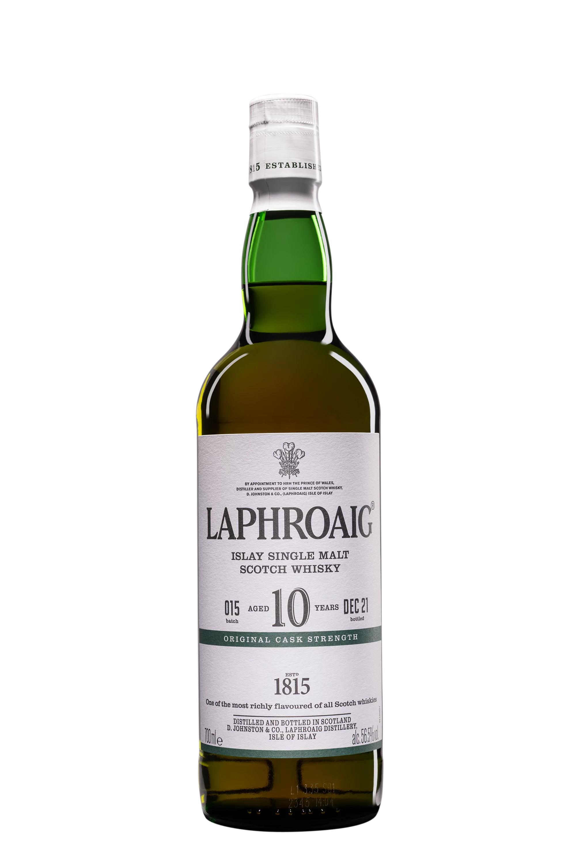 Laphroaig - Single Malt Scotch Whisky "10 Ans - Cask Strength Batch 015" 56.5° Giftbox, 70cl