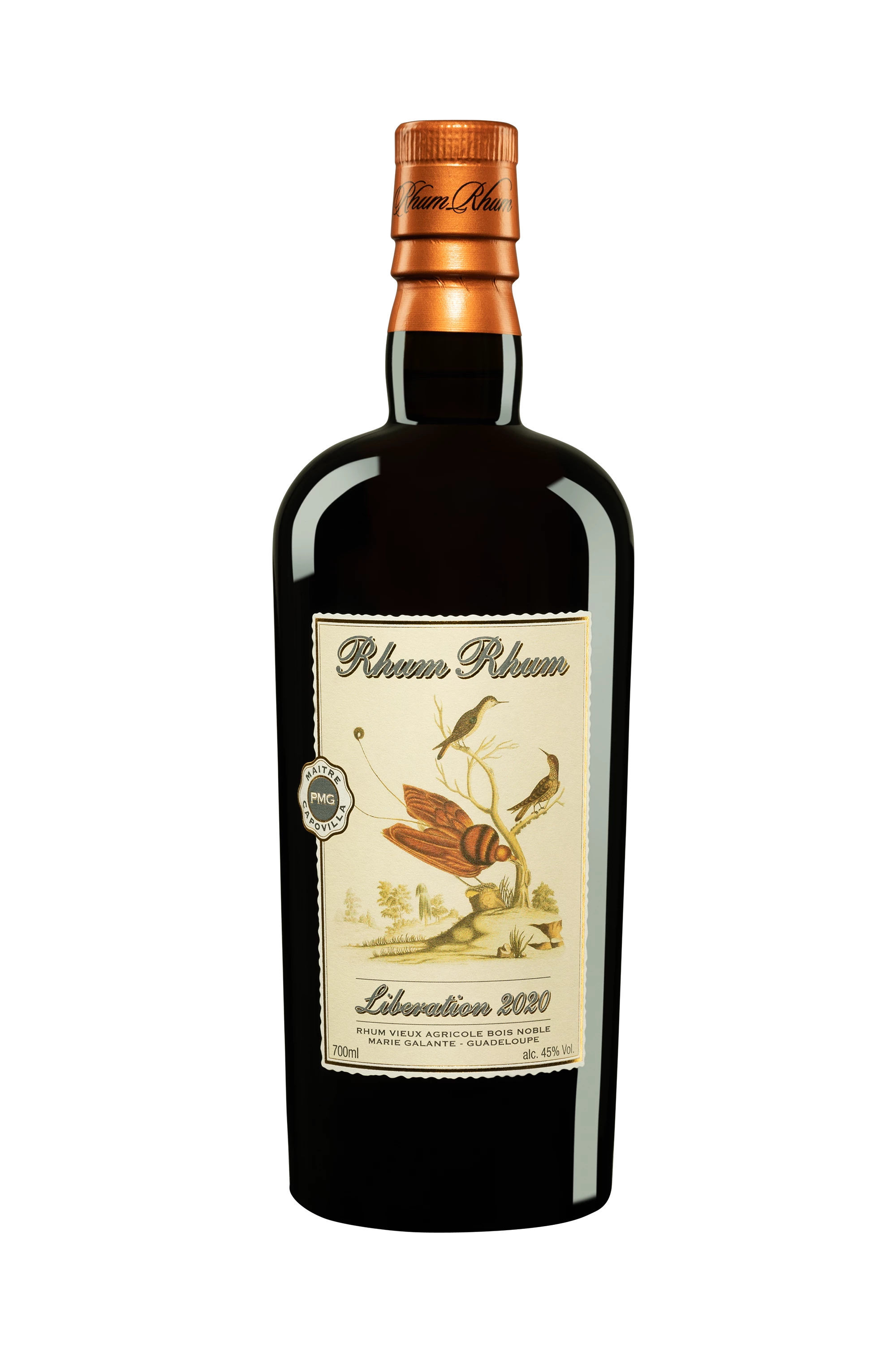 Rhum Rhum - Rhum Agricole de Guadeloupe "Libération - Release 2020" Brun 45° Giftbox, 70cl