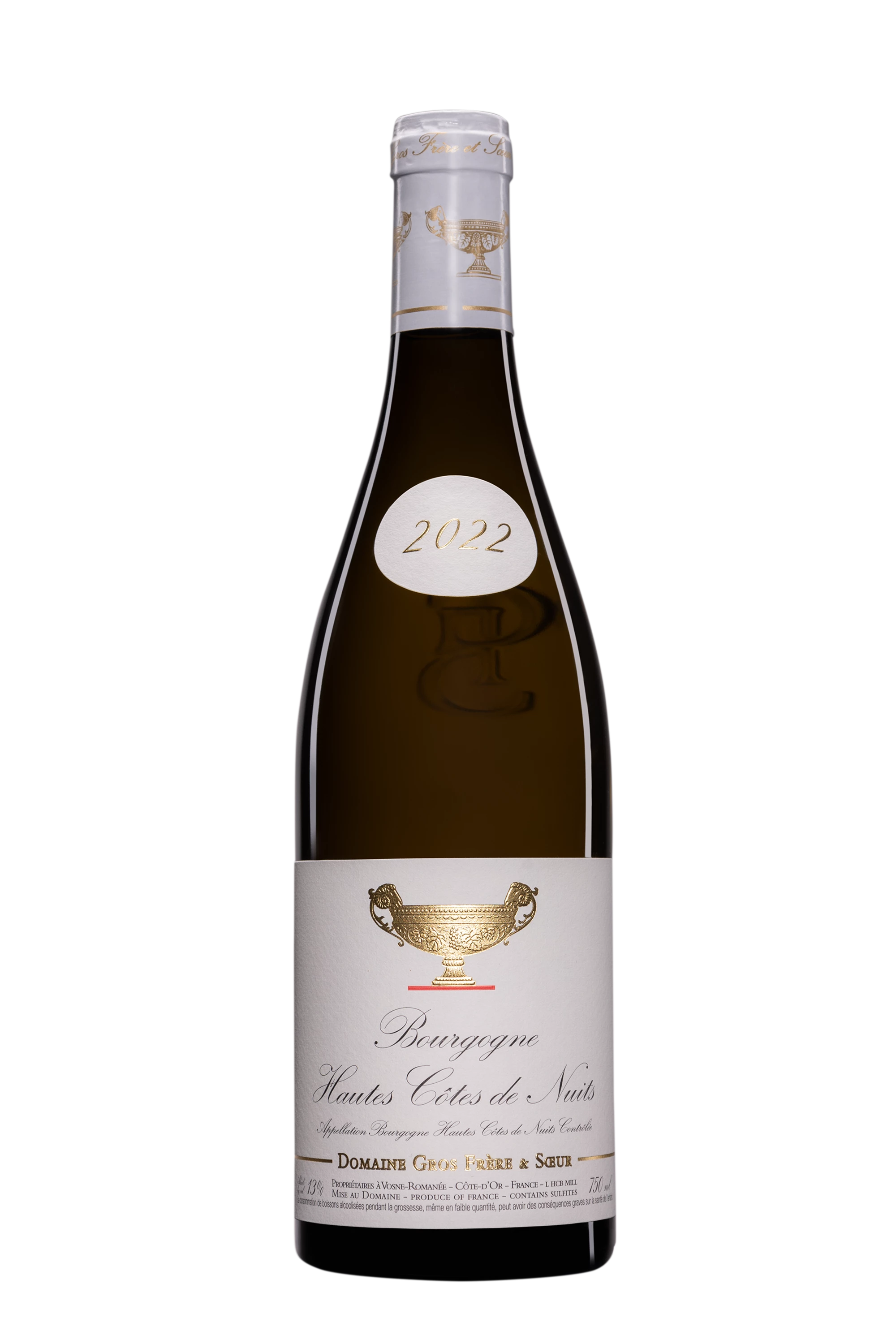 Domaine Gros Frère & Soeur - Bourgogne Hautes-Côtes de Nuits Blanc 2022 13°, 75cl