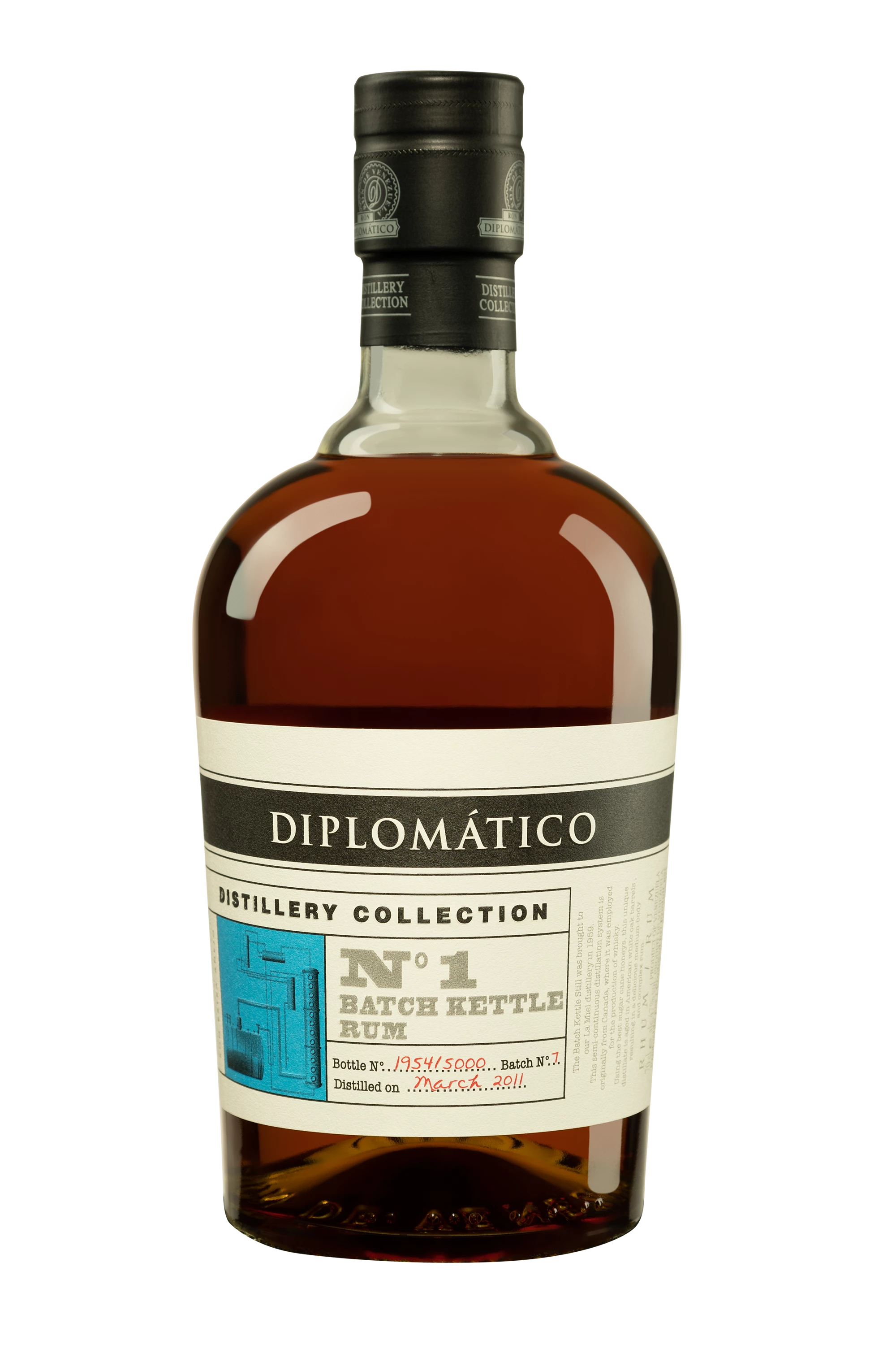 Diplomatico - Molasses Venezuelian Rhum "Collection N°1 : Batch Kettle" Brun 47° Giftbox, 70cl