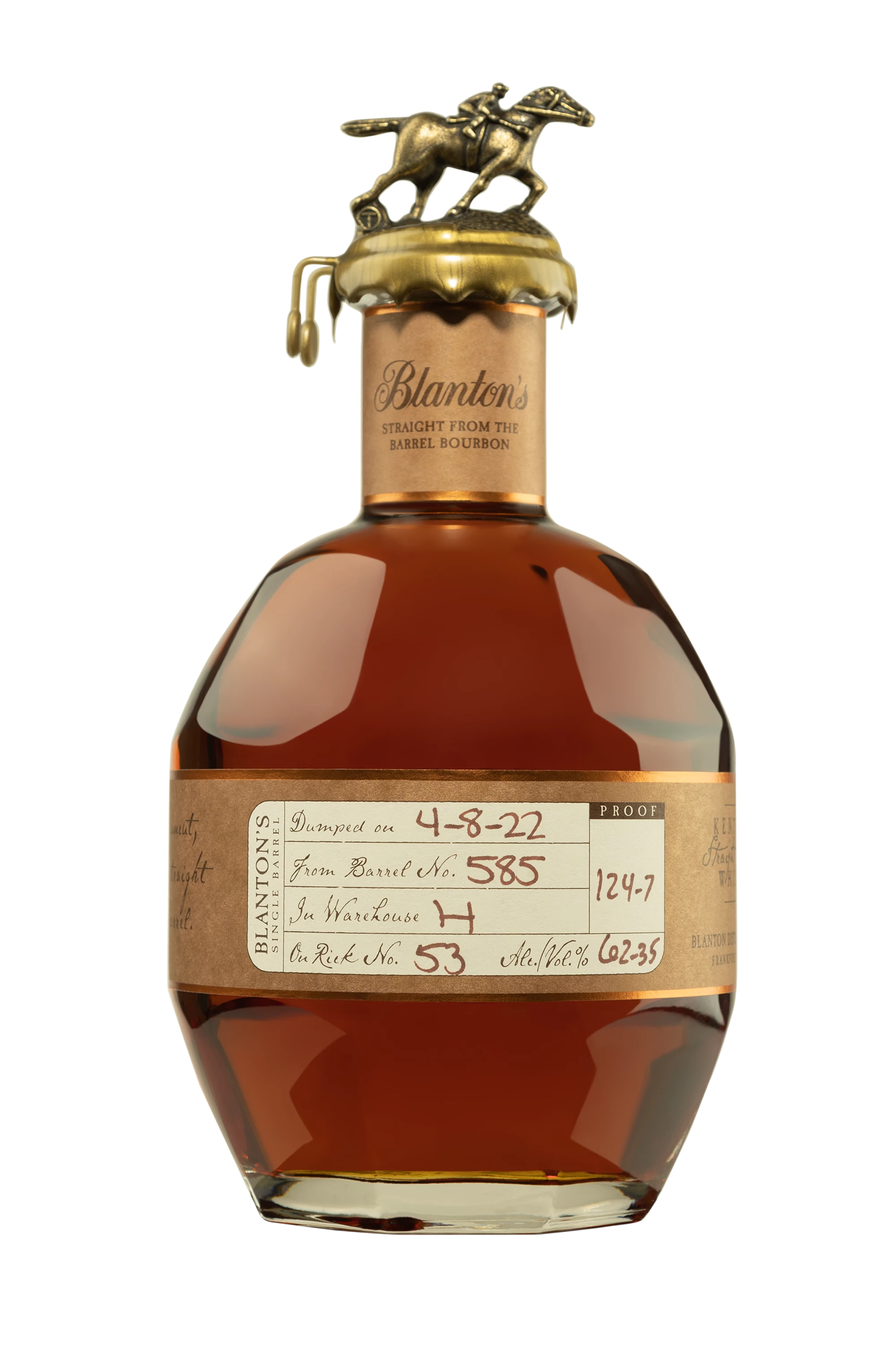 Buffalo Trace - Kentucky Bourbon "Blanton's - Straight from the Barrel" Brun 62.35° Giftbox, 70cl
