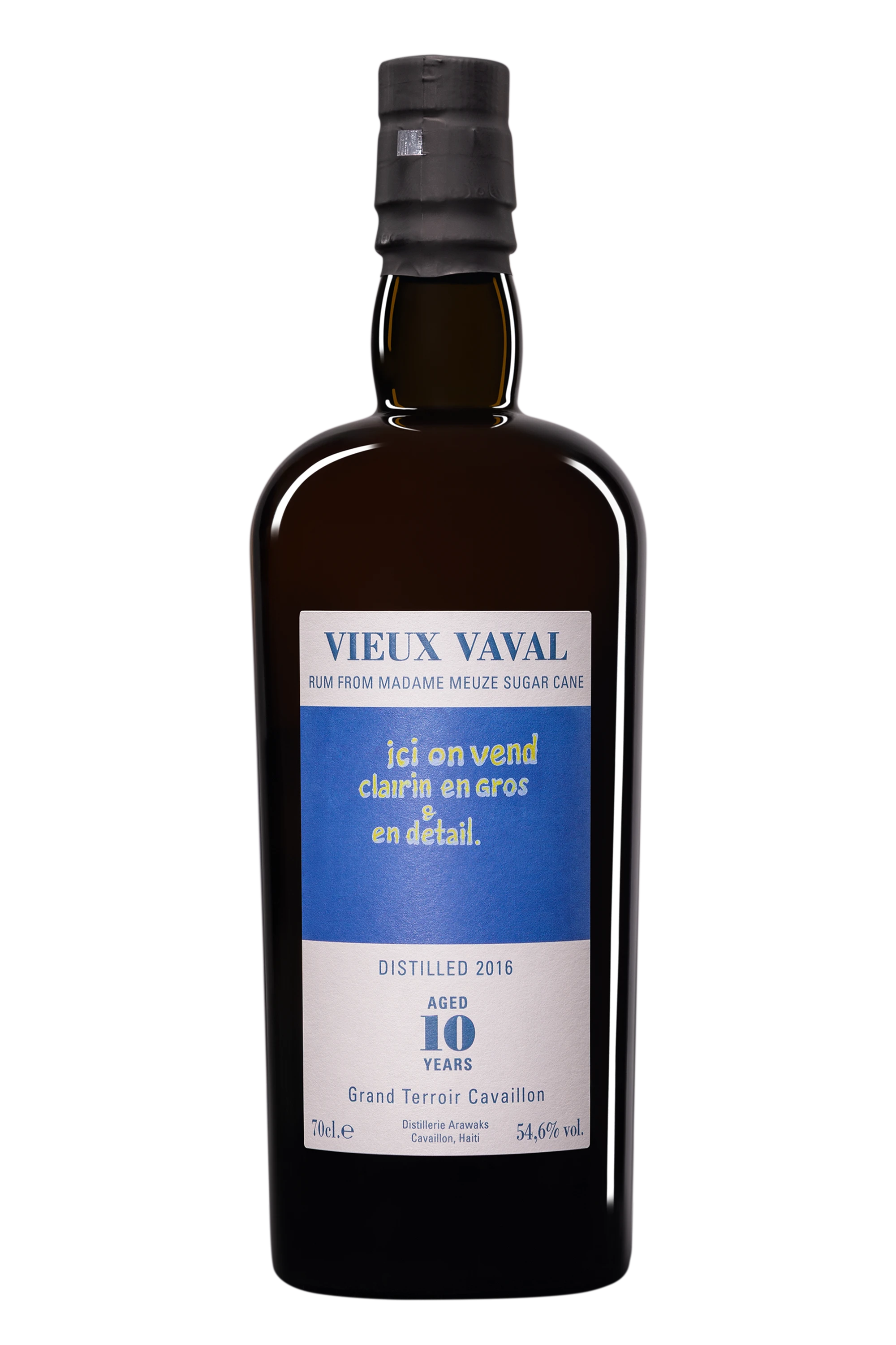 Spirit of Haiti - Clairin Pur Cane Juice Haïtian Rhum "10 Ans Vieux Vaval - Small Batch" Brun 2016 54.6° Giftbox, 70cl