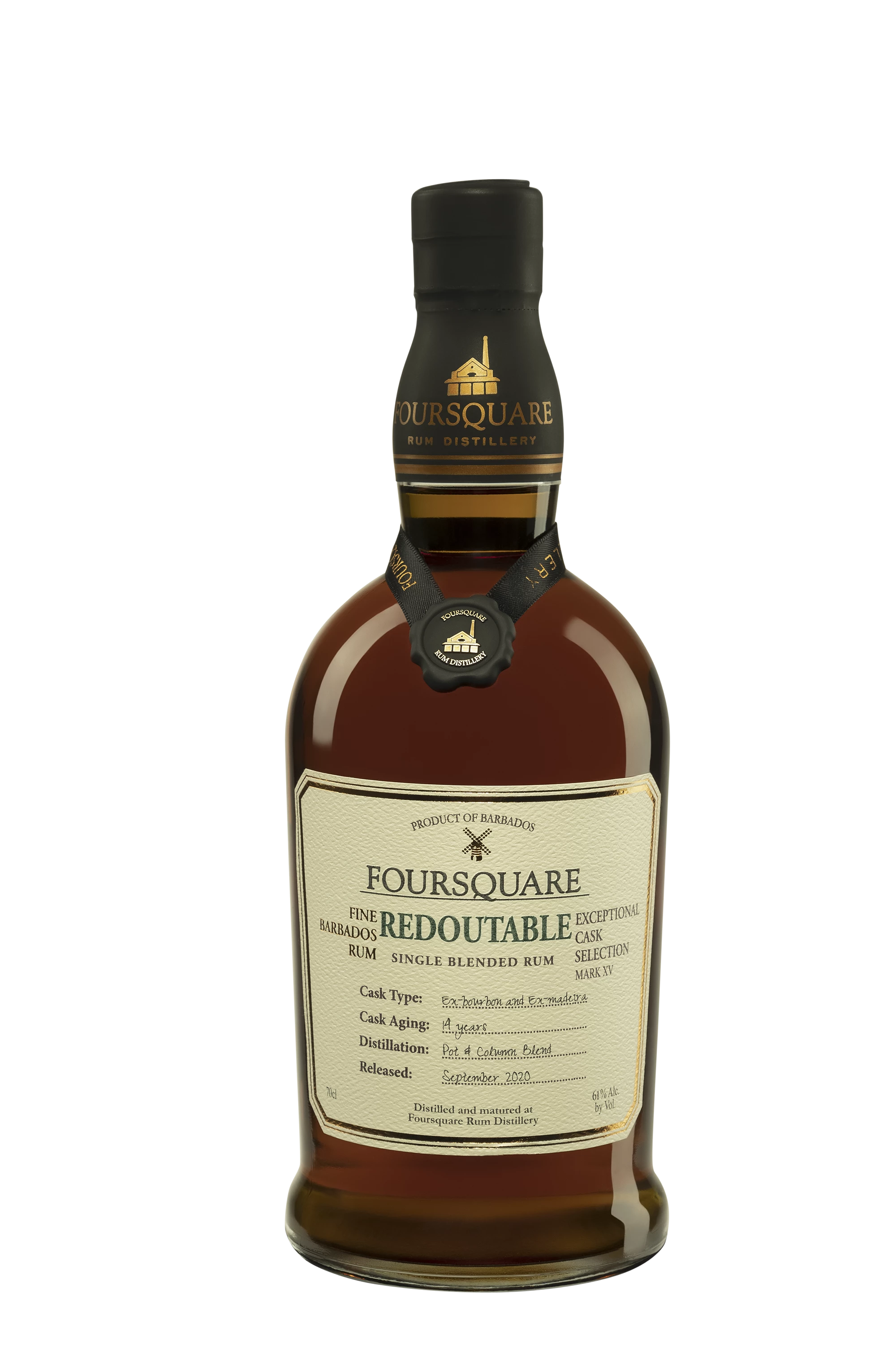 Foursquare - Molasses Barbados Rhum "14 Ans Redoutable" Brun 61°, 70cl