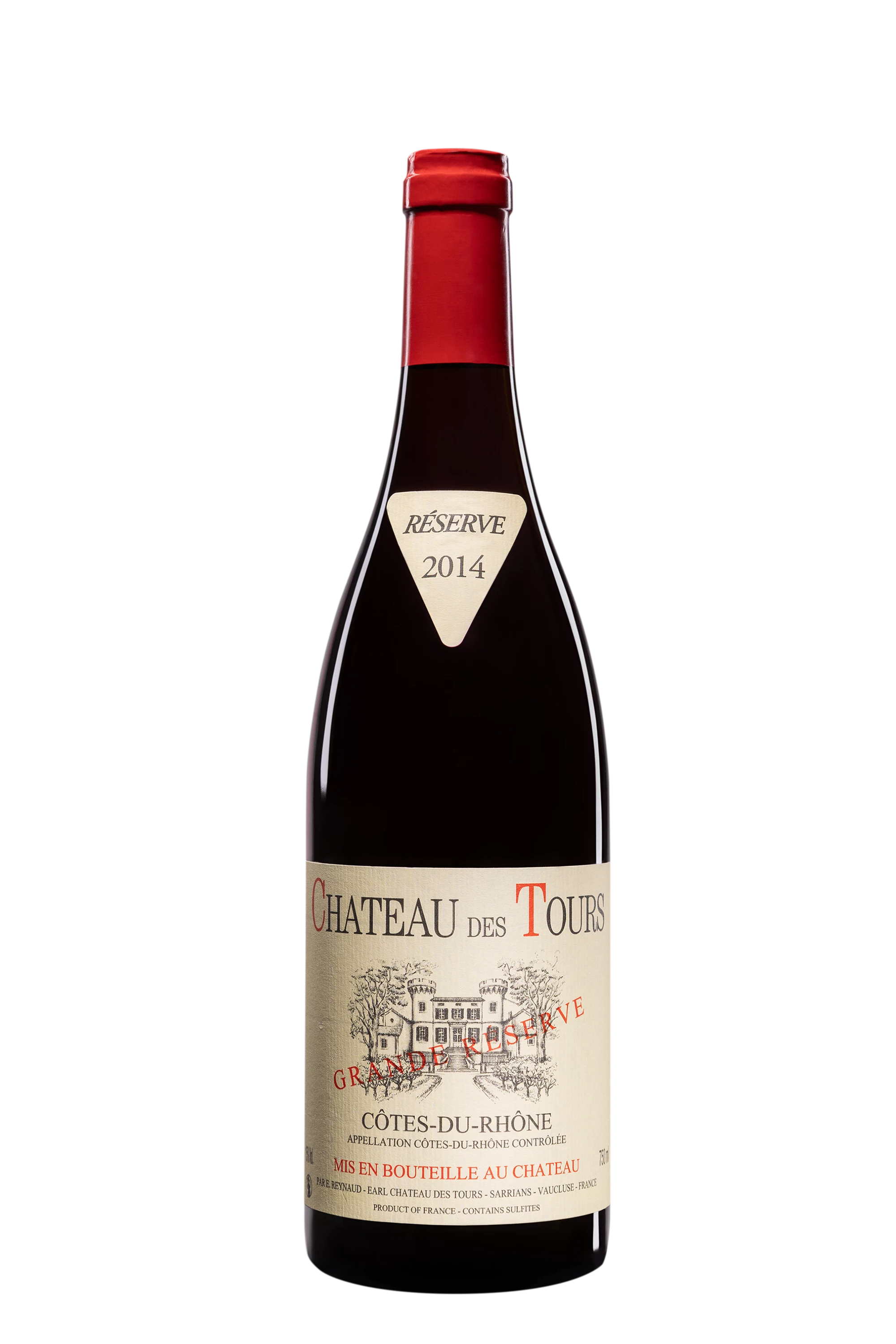 Château des Tours - Côtes du Rhône "Grande Réserve" Rouge 2014 15°, 75cl