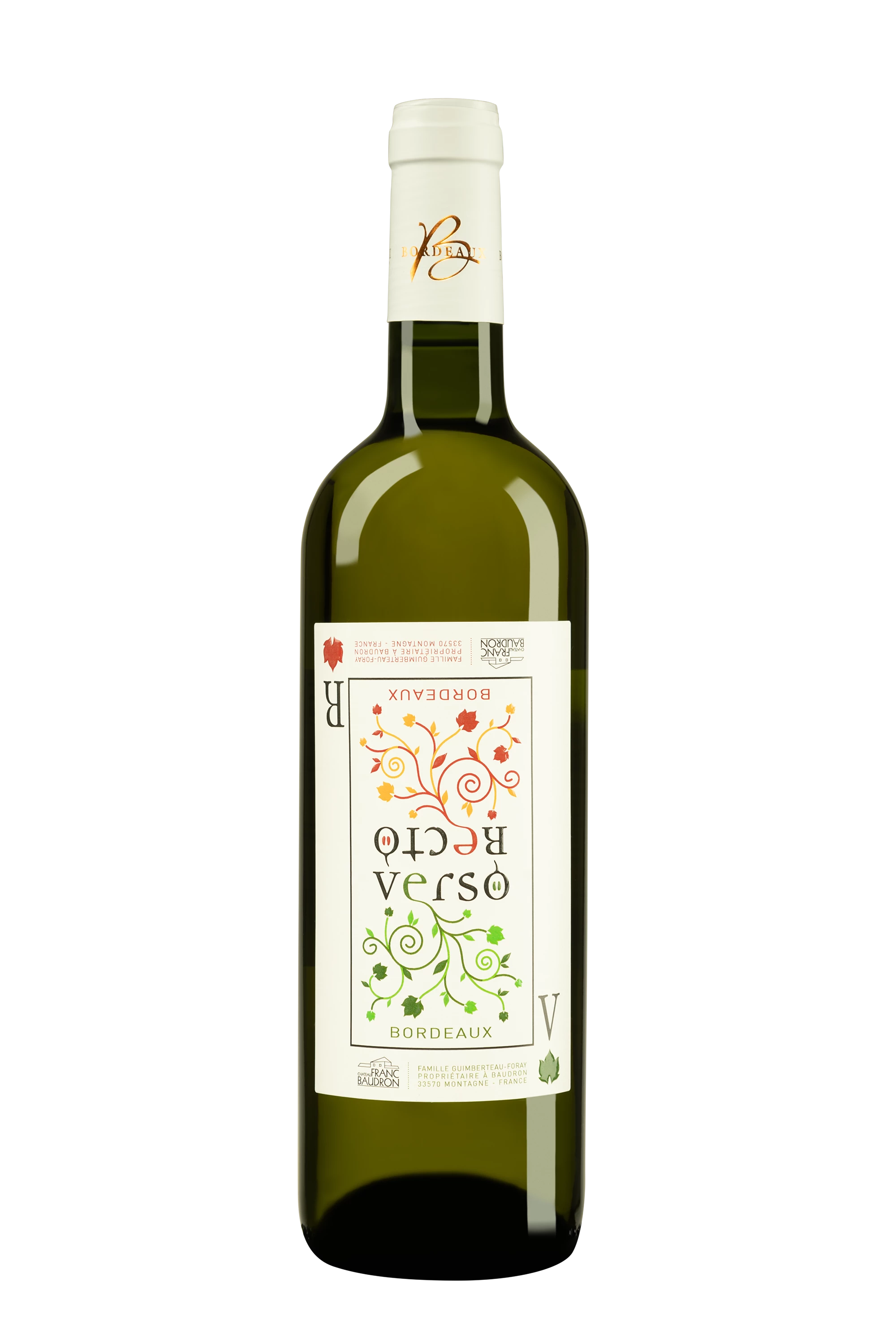 Château Franc-Baudron - Bordeaux "Verso" Blanc 2020 14°, 75cl