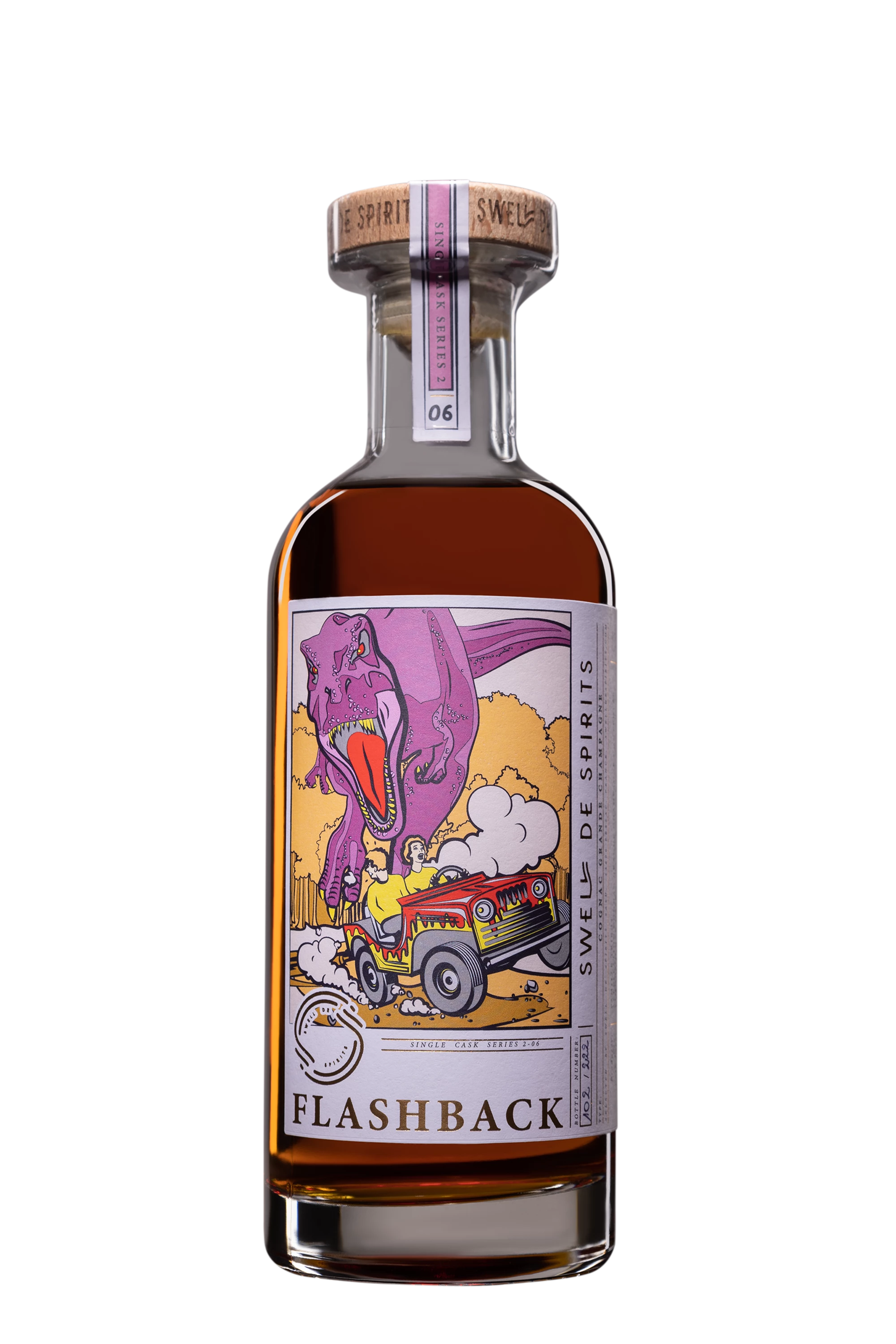 Swell de Spirits - Cognac Grande Champagne "Famille Tribot - Lot 80 - Flashback N°6" 1980 65°, 50cl