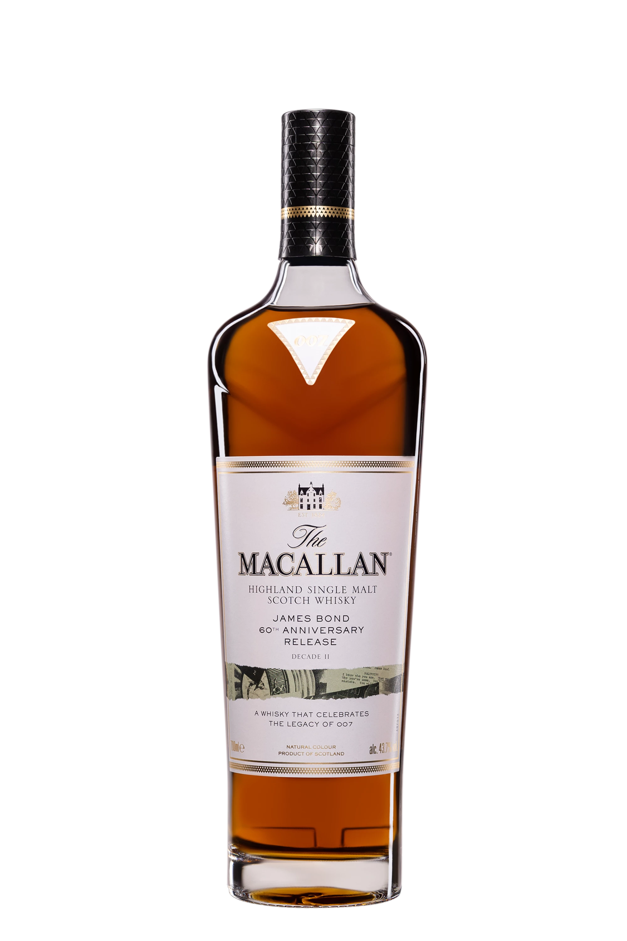 The Macallan - Single Malt Scotch Whisky "James Bond 60th Anniversary - Decade 2" 43.7° Giftbox, 70cl