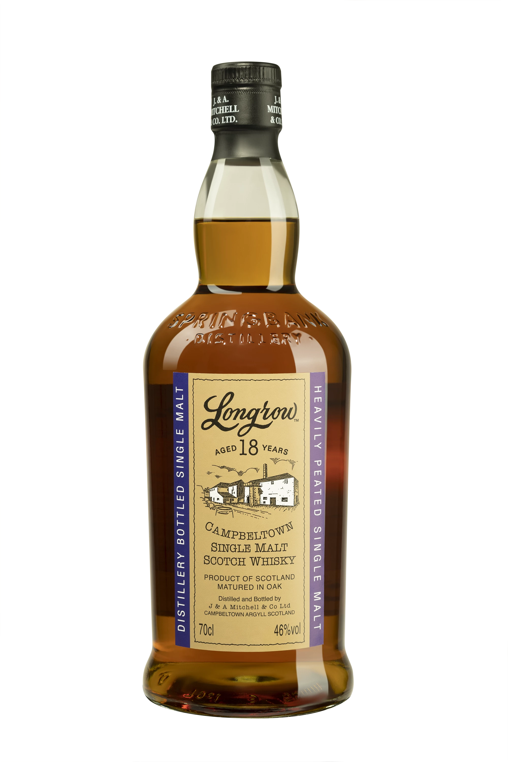 Springbank - Single Malt Scotch Whisky "18 Ans Longrow " 46° Giftbox, 70cl