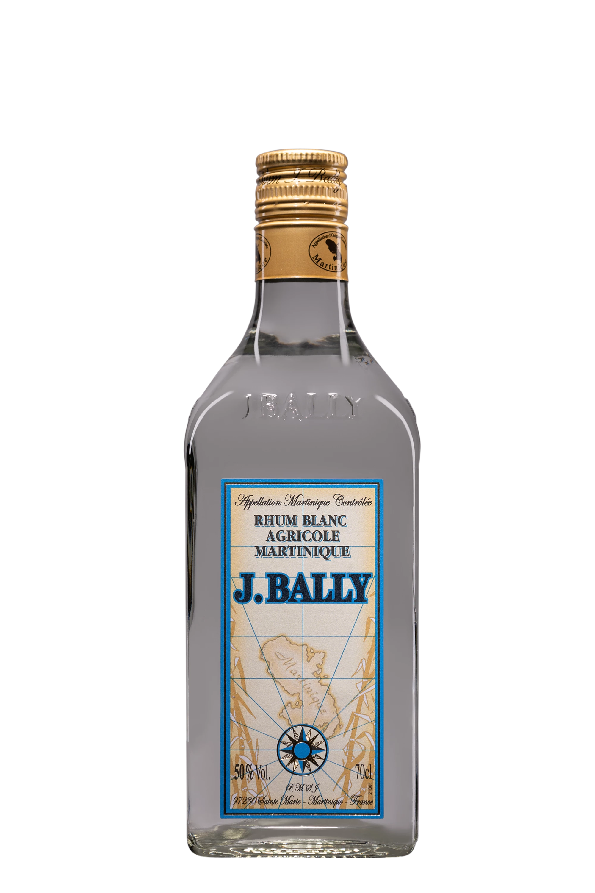 J. Bally - Rhum Agricole de Martinique Blanc 50°, 70cl
