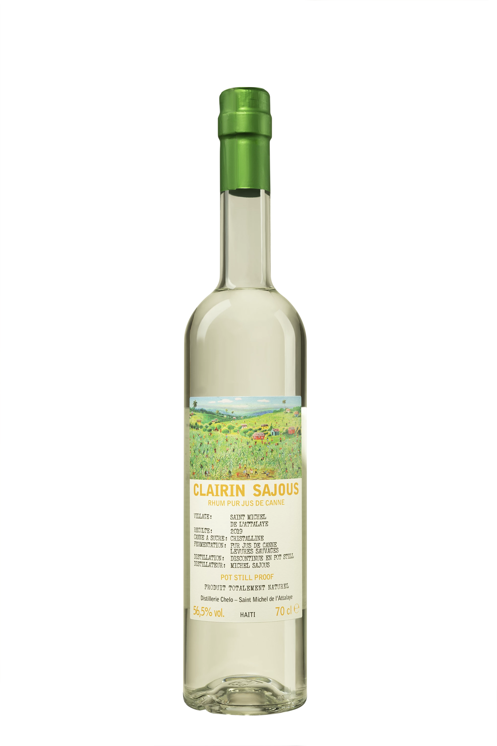 Spirit of Haiti - Clairin Pur Cane Juice Haïtian Rhum "Sajous" Blanc 2019 56.5° Giftbox, 70cl