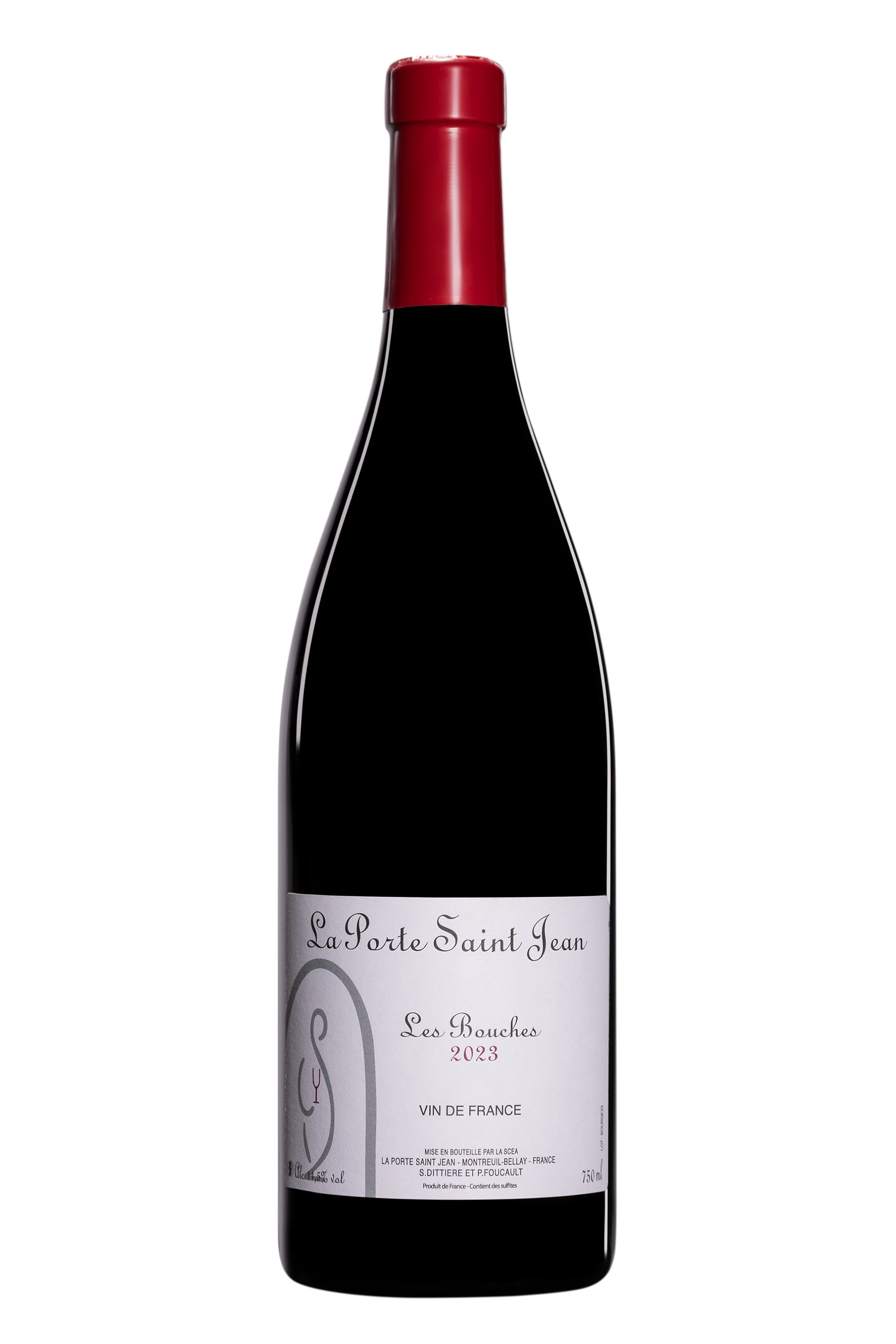 Domaine La Porte Saint Jean - Vin de France "Les Bouches" Rouge 2023, 75cl
