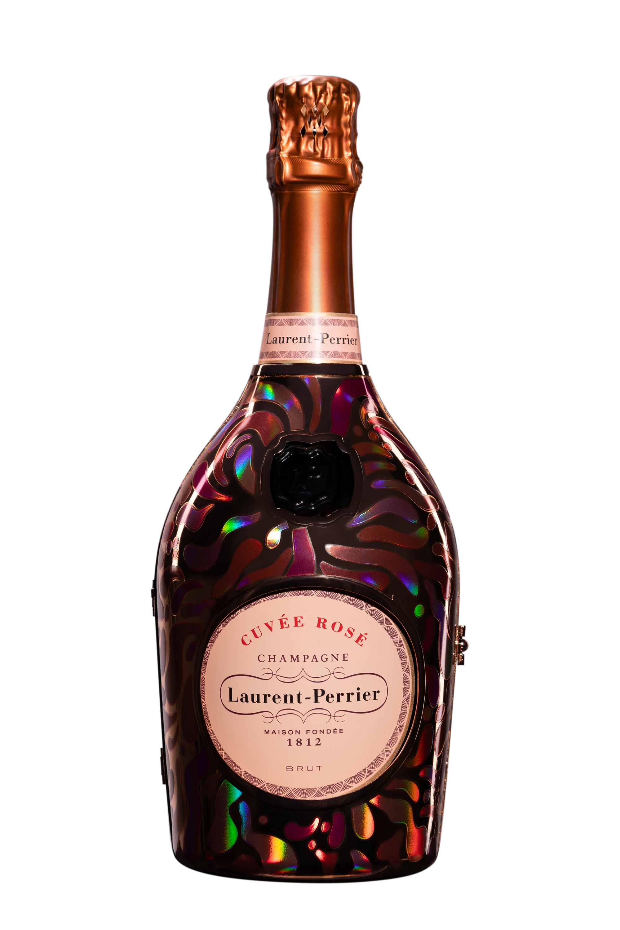 Maison Laurent Perrier - Champagne Brut "Cuvée Rosé" Rosé NV 12° Metal box Robe Pétalles, 75cl