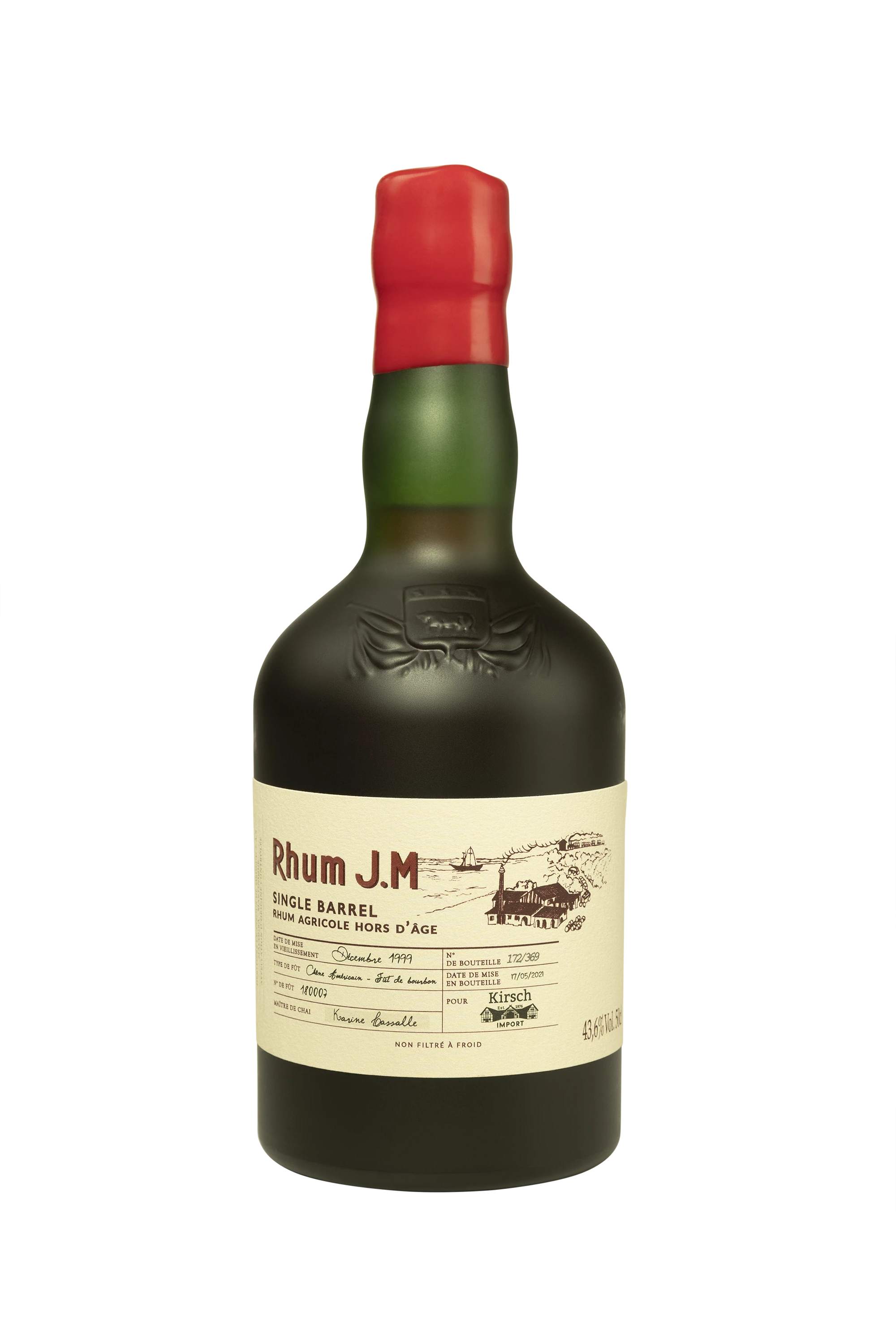 JM - Rhum Agricole de Martinique "22 Ans - Single Cask #180007" Brun 1999 43.6° Giftbox, 50cl