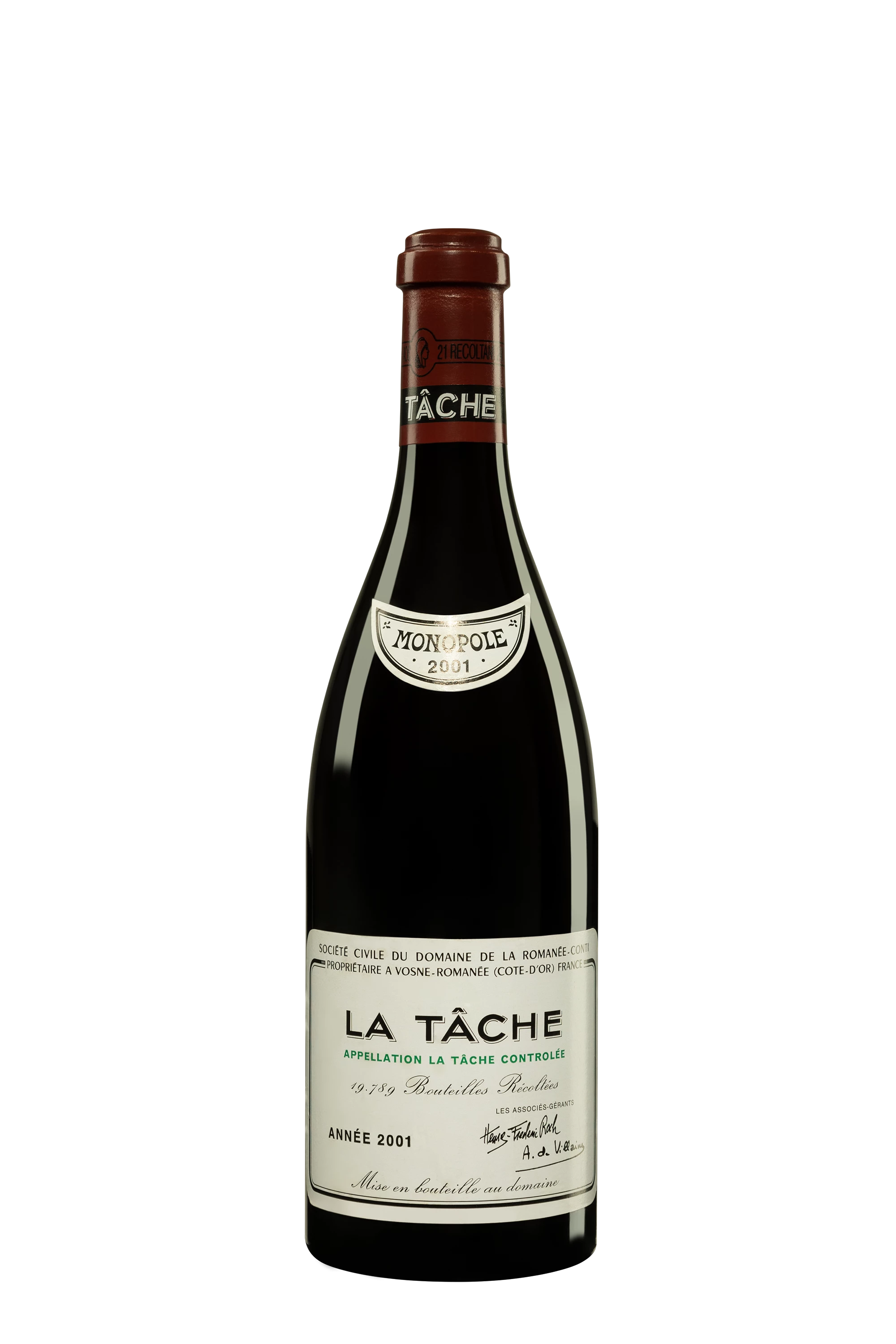 Domaine de la Romanée Conti - La Tâche Grand Cru "Monopole" Rouge 2001 13°, 75cl
