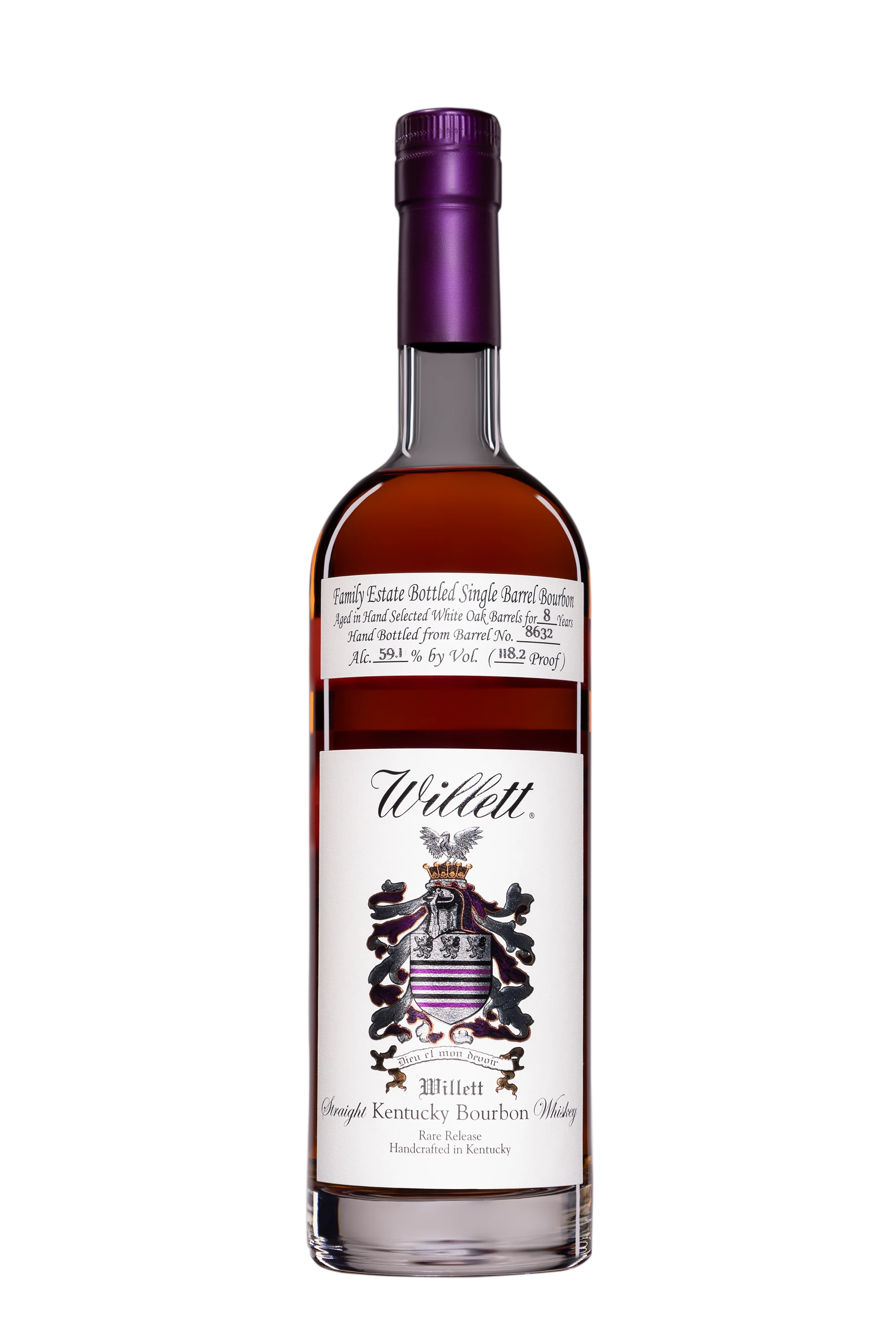 Willett - Kentucky Bourbon "8 Ans Family Estate Bourbon - Single Cask #18632 - Collection Foundations" 59.1°, 70cl