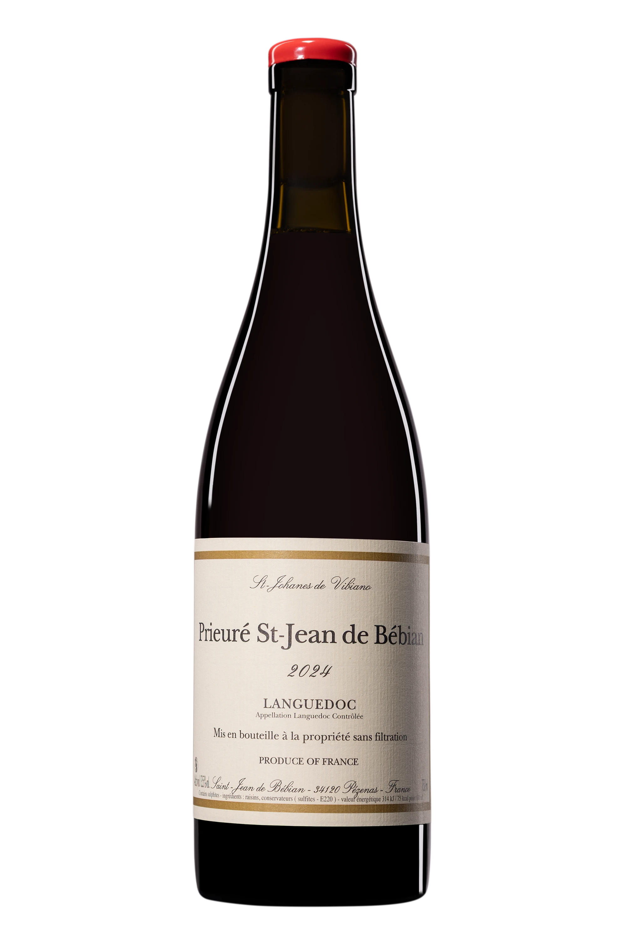 Domaine Prieuré Saint Jean de Bébian - Coteaux du Languedoc "Prieuré Saint-Jean de Bébian" Rouge 2024, 75cl