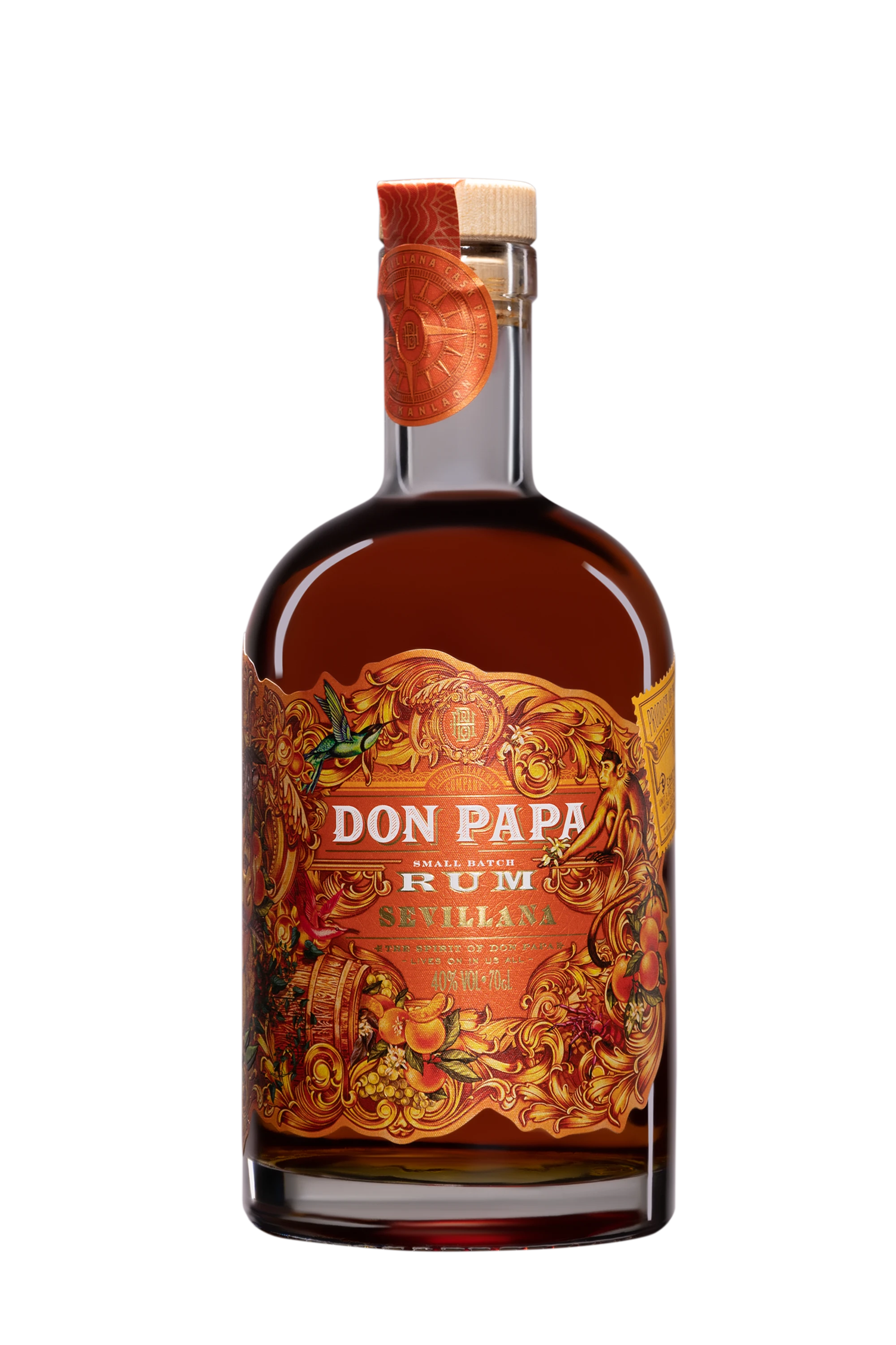 Don Papa - Molasses Filipino Rhum "Sevillana Cask Finish" Brun 40° Giftbox, 70cl