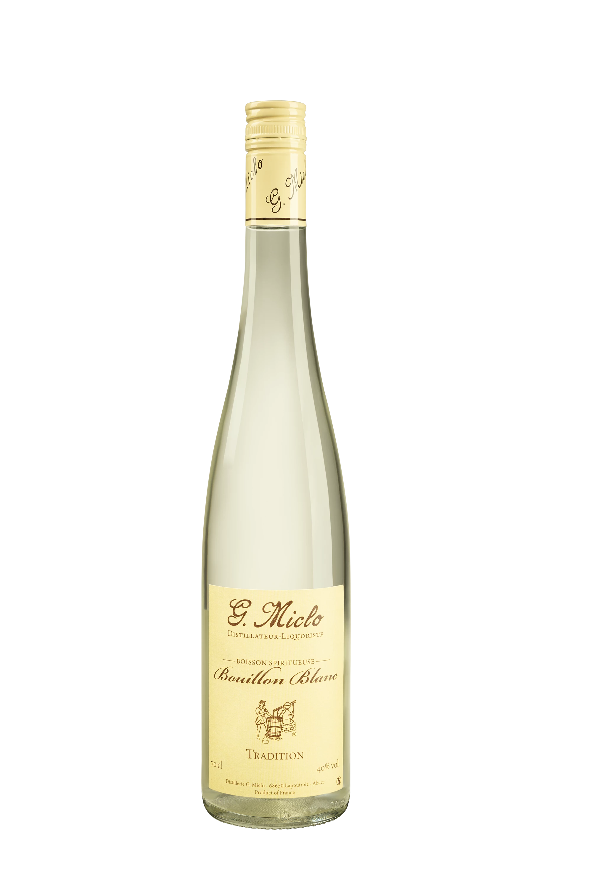 Distillerie Gilbert Miclo - Eau de Vie d'Alsace "Bouillon blanc - Tradition" 40° Giftbox, 70cl