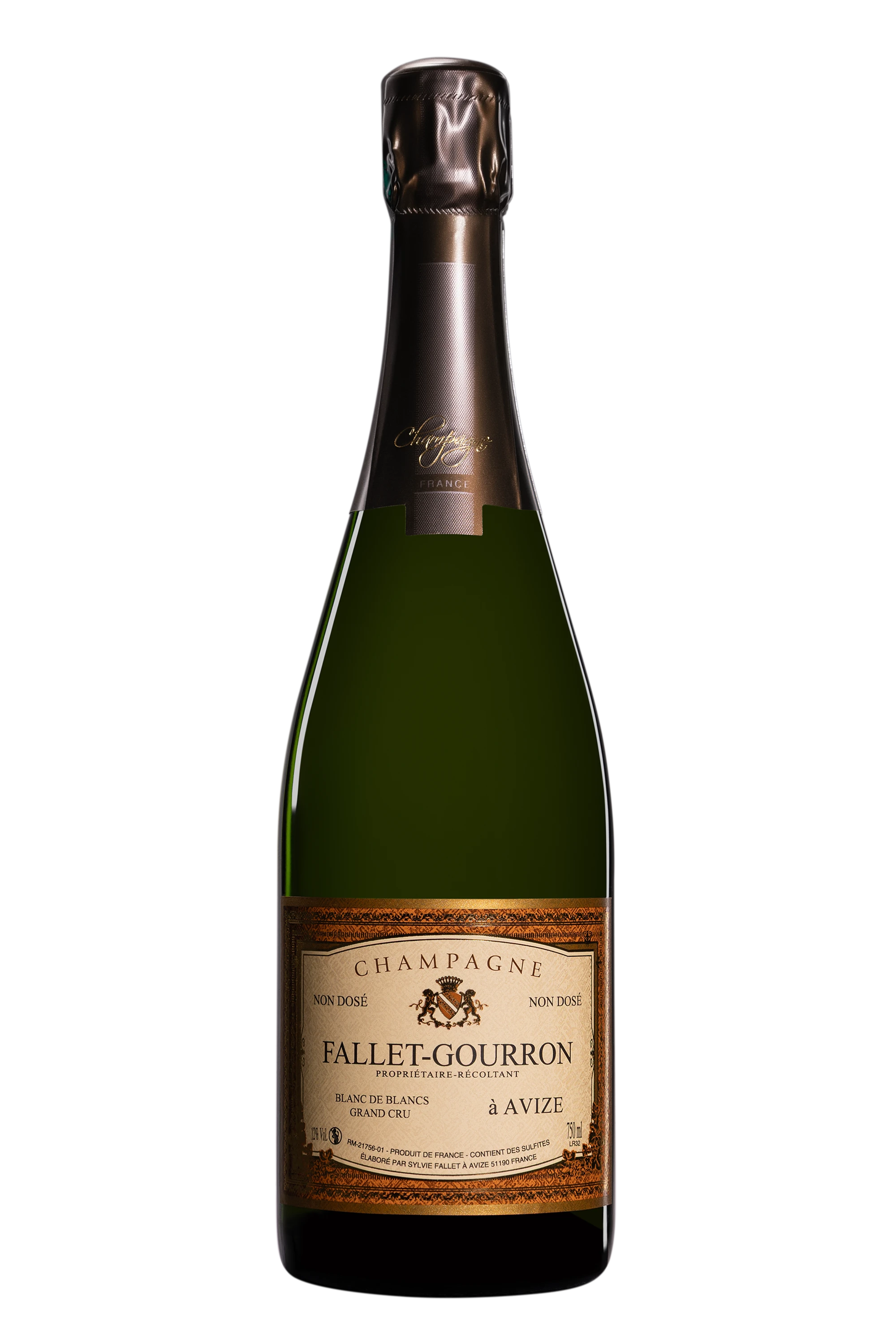 Domaine Fallet-Gourron - Champagne Grand Cru Blanc de Blancs "Non-Dosé" Blanc Vendange 2018-2019 12°, 75cl