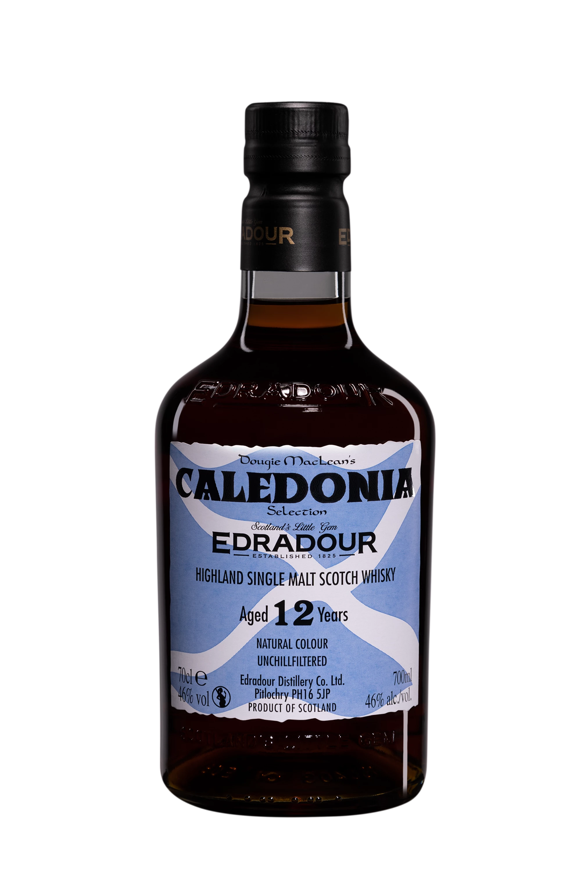 Edradour - Single Malt Scotch Whisky "12 Ans - Caledonia" 46° Giftbox, 70cl