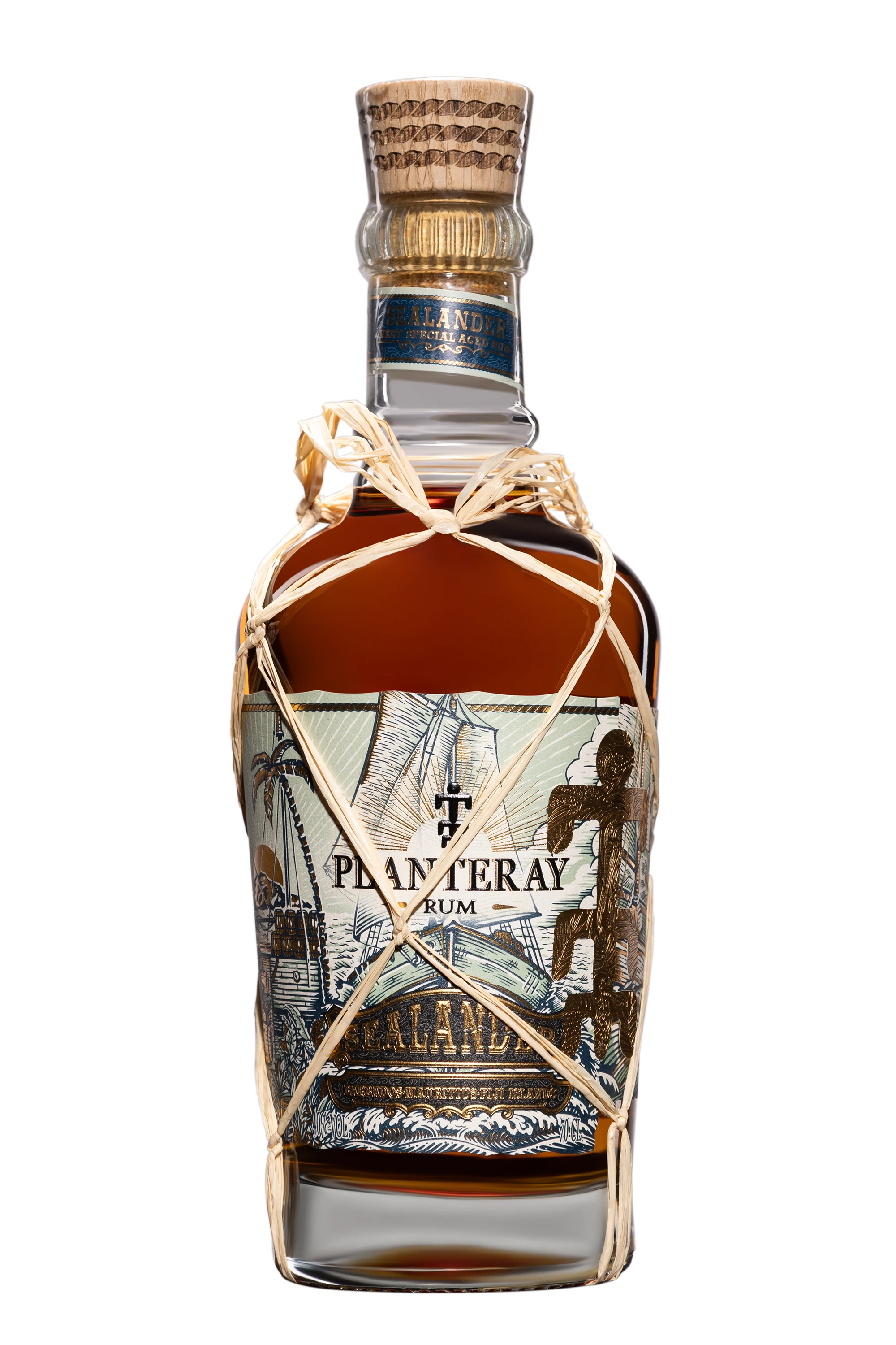Planteray - Molasses Rhum "Sealander" Brun NV 40°, 70cl