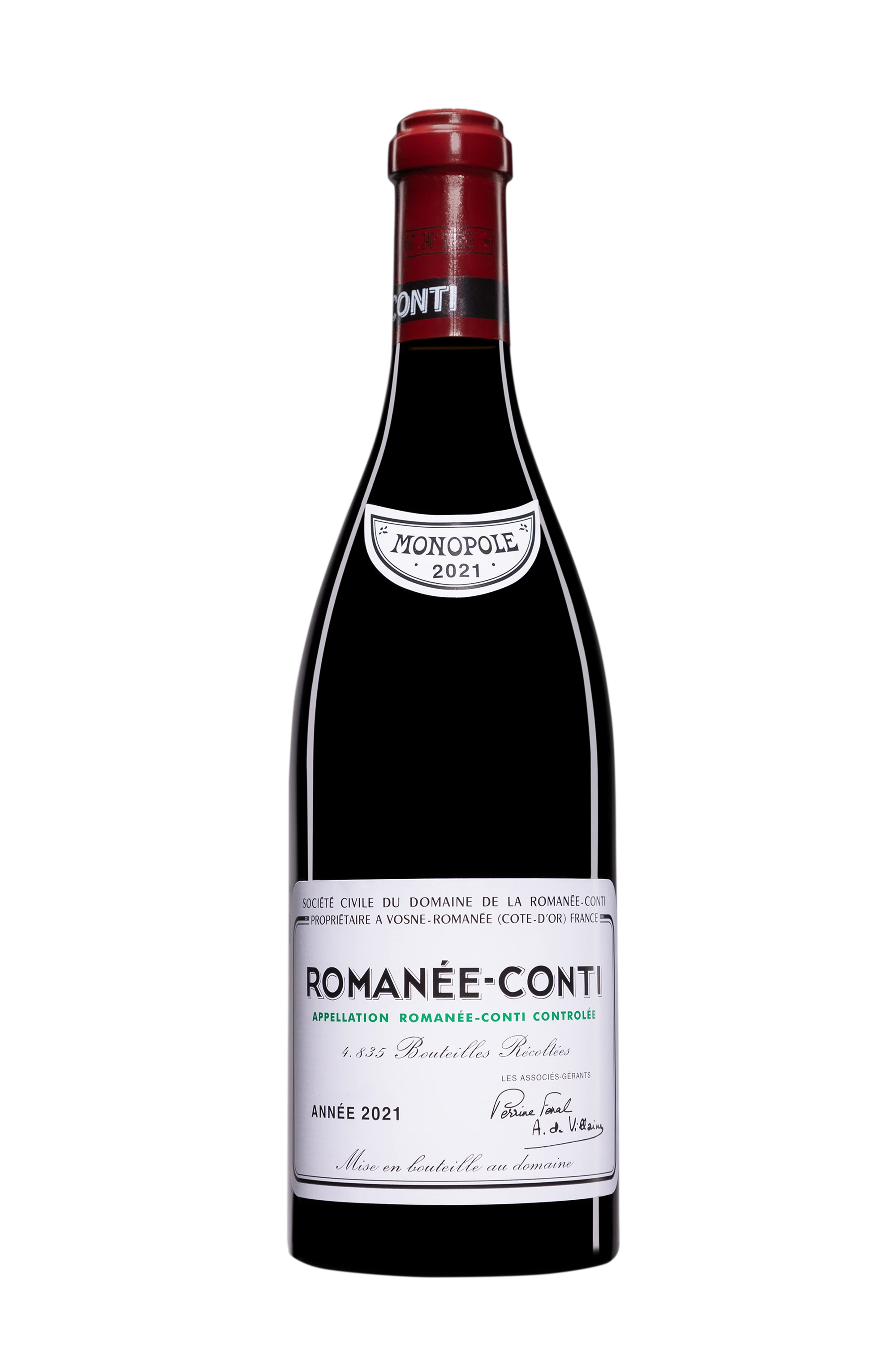 Domaine de la Romanée Conti - Romanée-Conti Grand Cru "Monopole" Rouge 2021 13°, 75cl