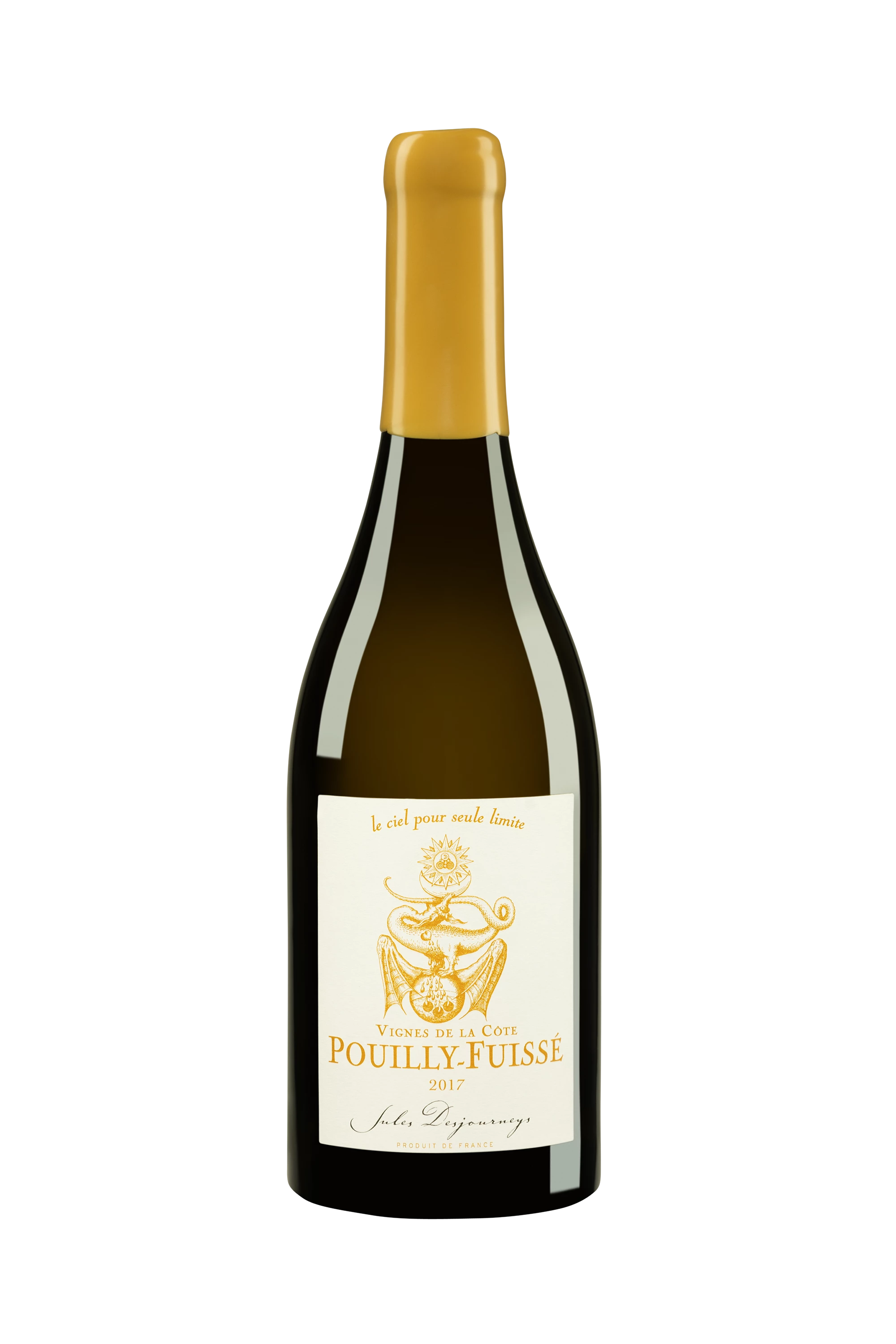 vue du vin Domaine Jules Desjourneys Pouilly-Fuissé "Vignes de la Côte" Blanc 2017