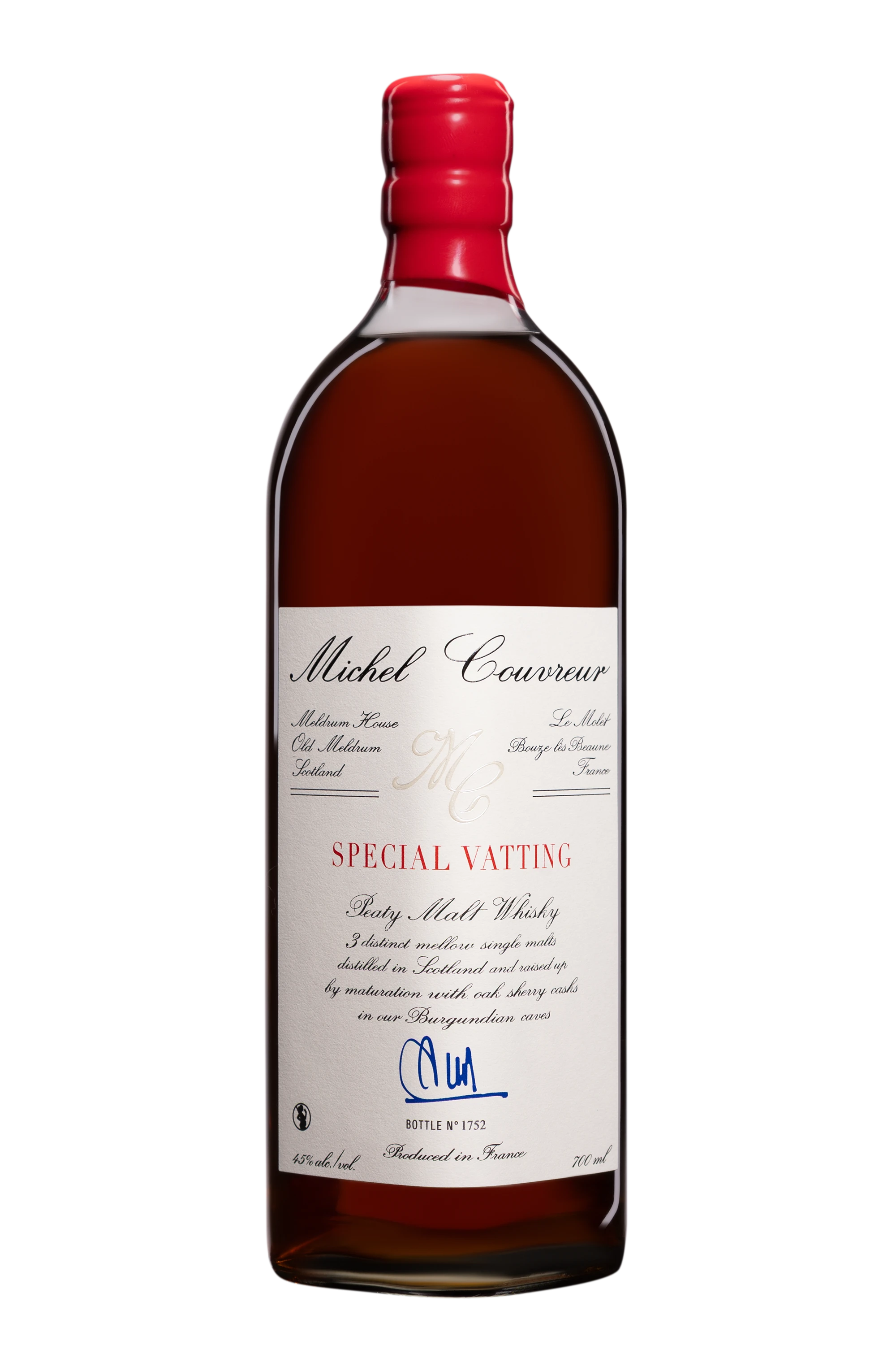Michel Couvreur - Single Malt French Whisky "Special Vatting" 45° Giftbox, 70cl