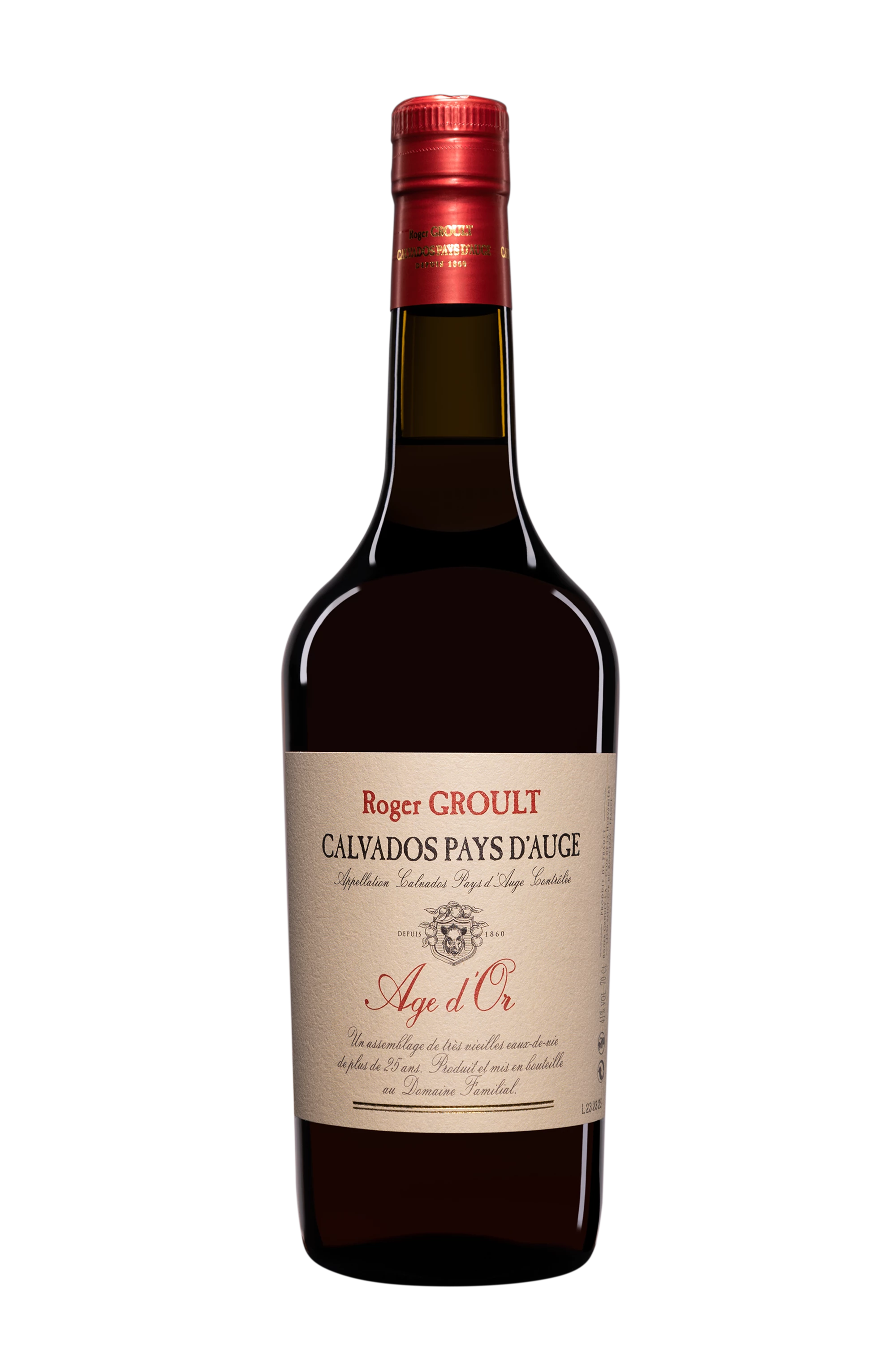 Roger Groult - Calvados du Pays d'Auge "Âge d’Or" 41° Giftbox, 70cl