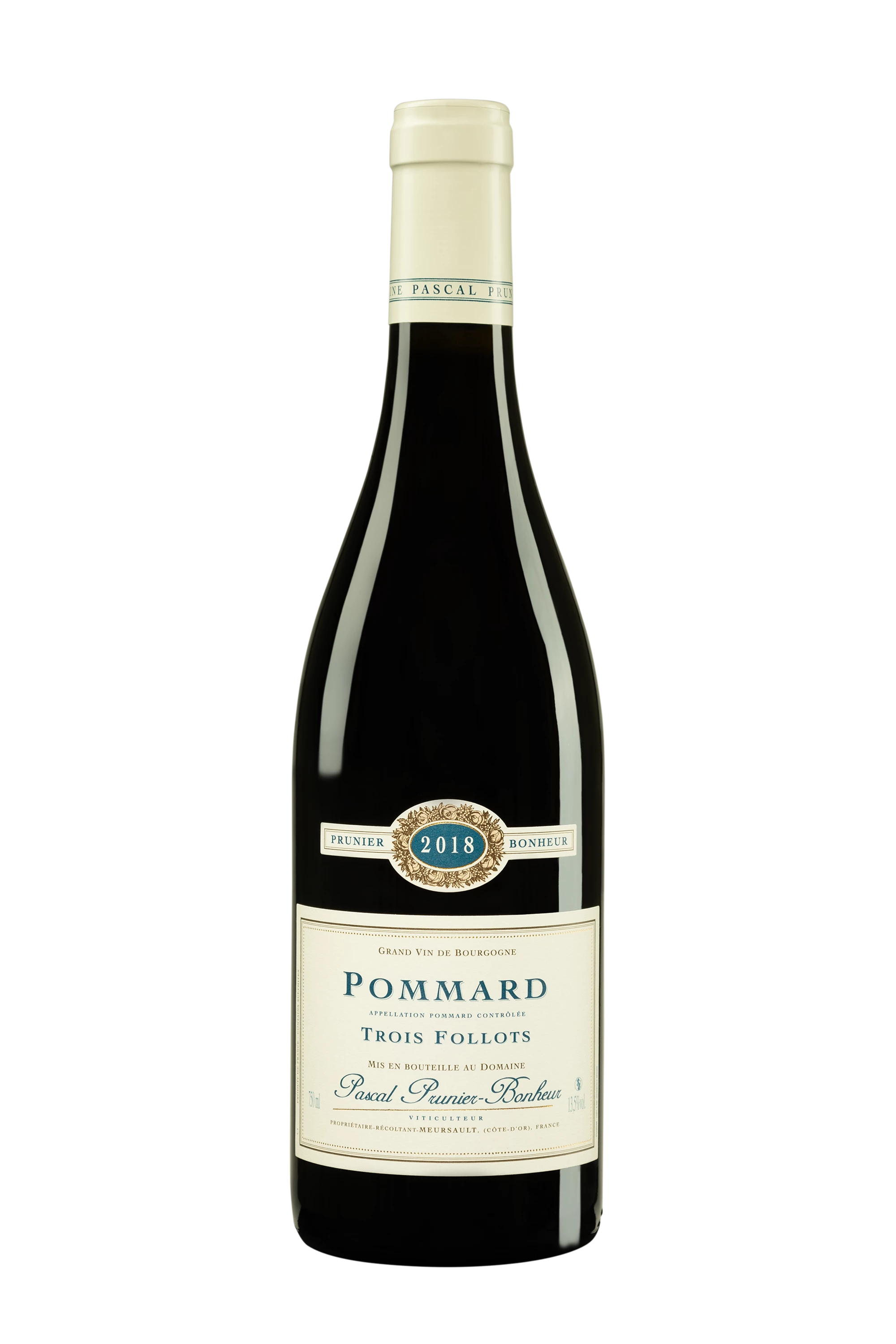 Domaine Pascal Prunier Bonheur - Pommard "Les Trois Follots" Rouge 2018, 75cl