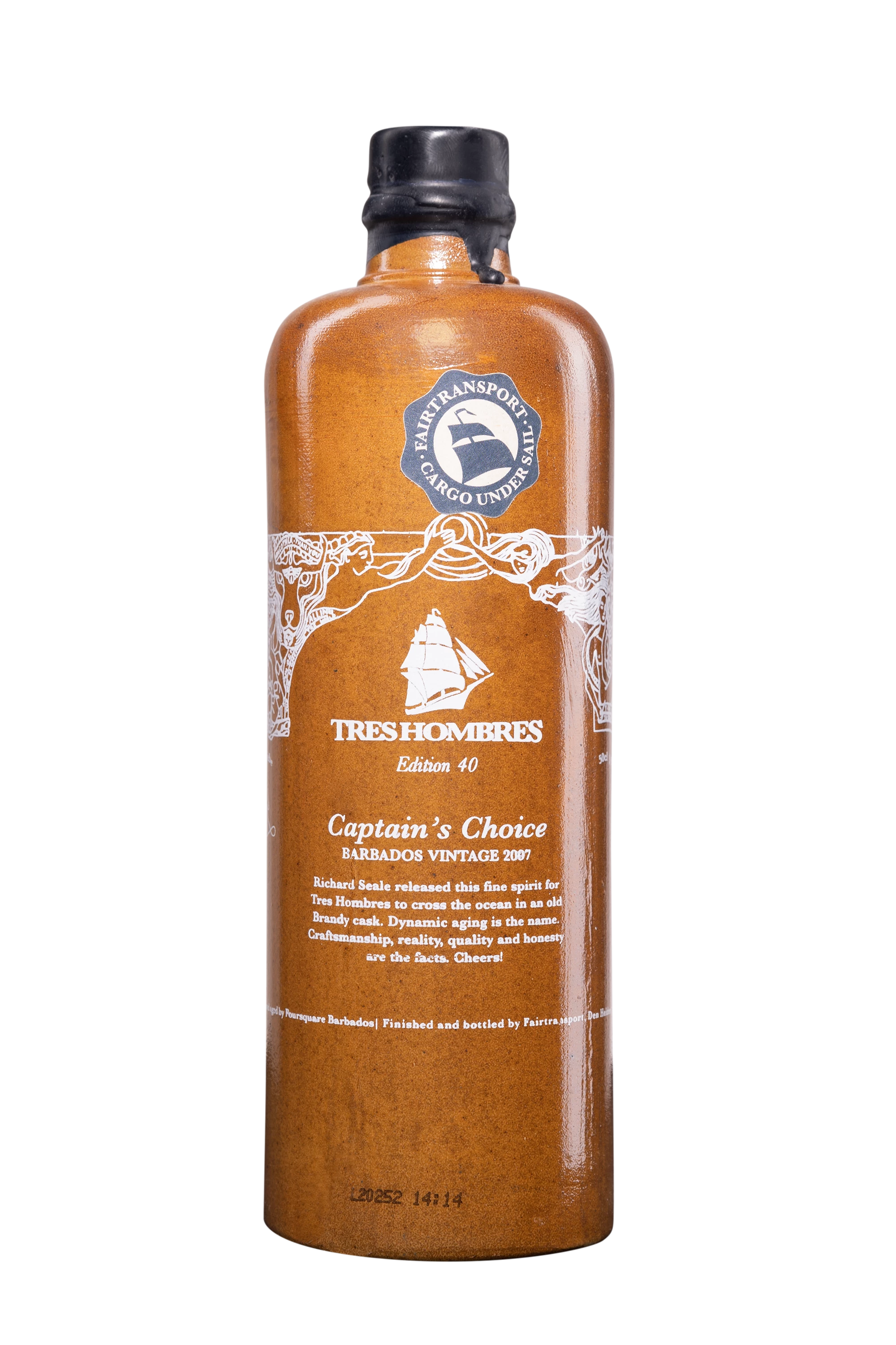 Les Frères de la Côte - Molasses Barbados Rhum "Capitain's Choice - Ed 40" Brun 2007 63.2°, 50cl