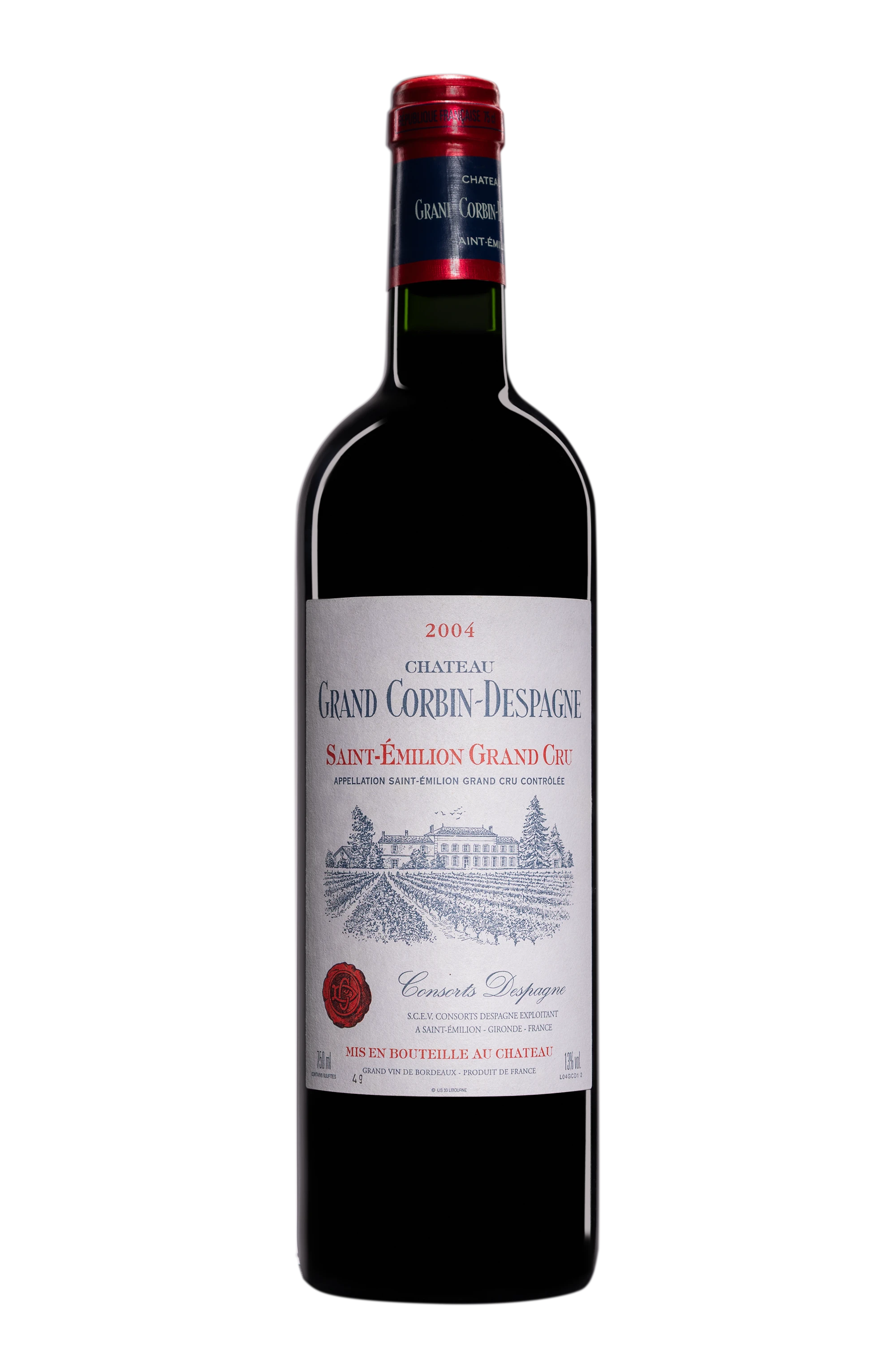 Château Grand-Corbin-Despagne - Saint-Emilion Saint-Emilion Grand Cru Classé "Premier Vin de Château Grand-Corbin-Despagne" Rouge 2004 13°, 75cl