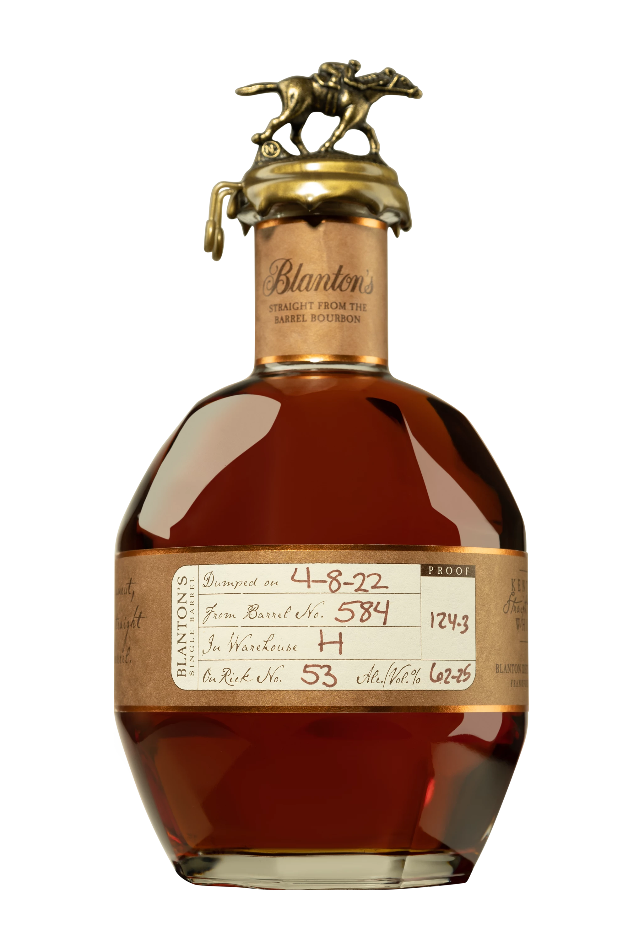 Buffalo Trace - Kentucky Bourbon "Blanton's - Straight from the Barrel" Brun 62.25° Giftbox, 70cl