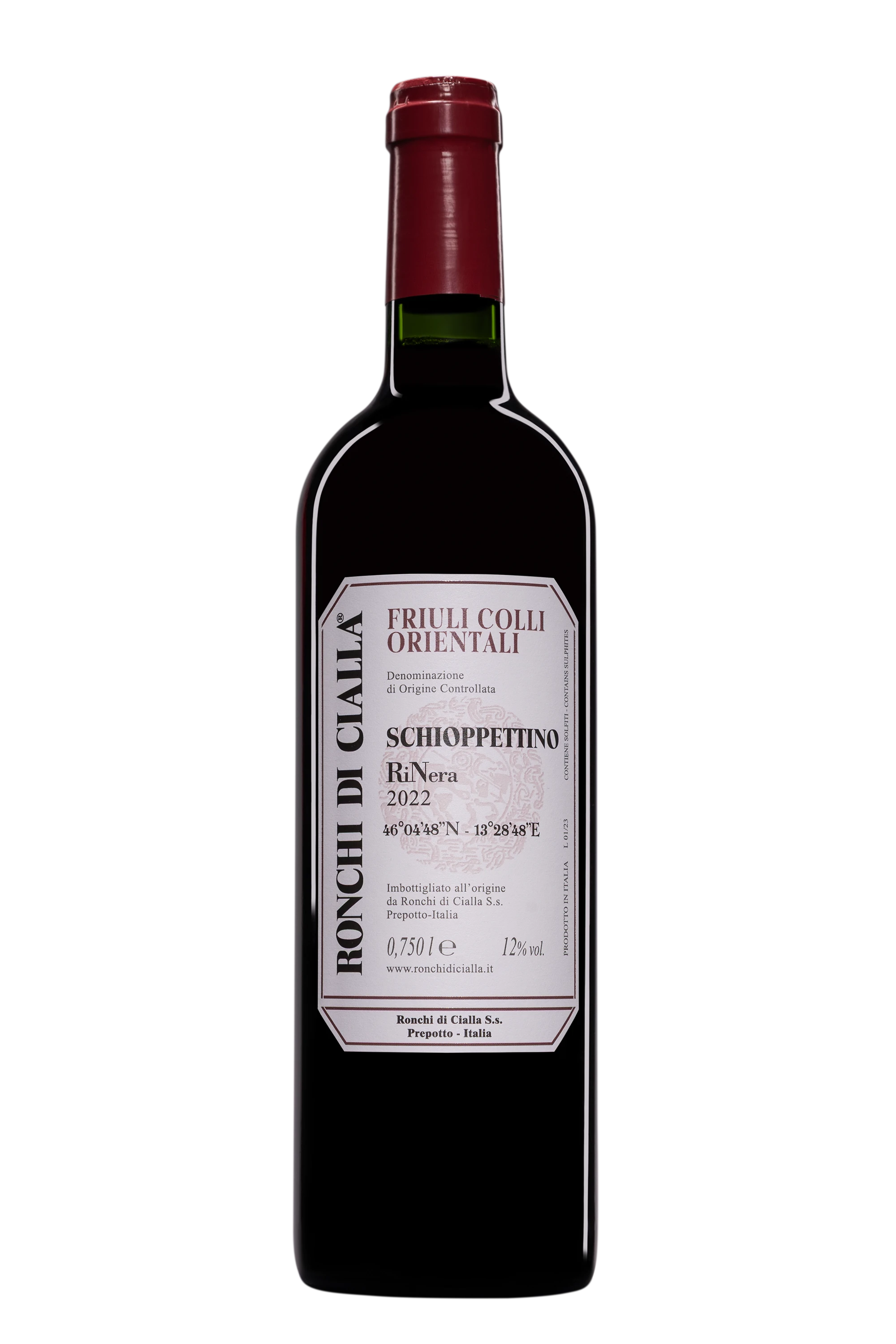 Ronchi di Cialla - Colli Orientali del Friuli "Schioppettino Ribolla Nera" Rouge 2022 12°, 75cl