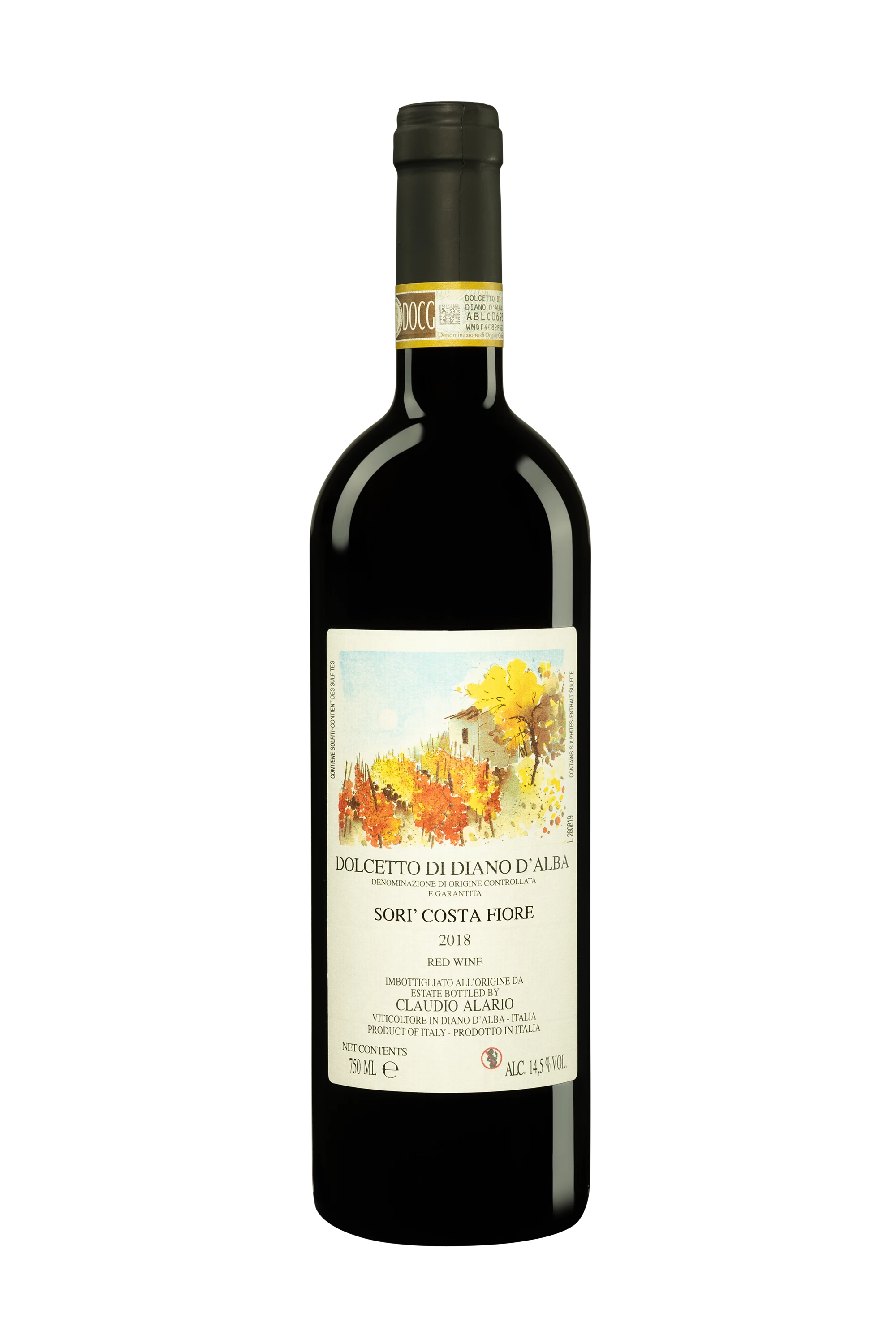 Domaine Claudio Alario - Dolcetto di Diano d'Alba "Sori' Costa Fiore" Rouge 2018, 75cl