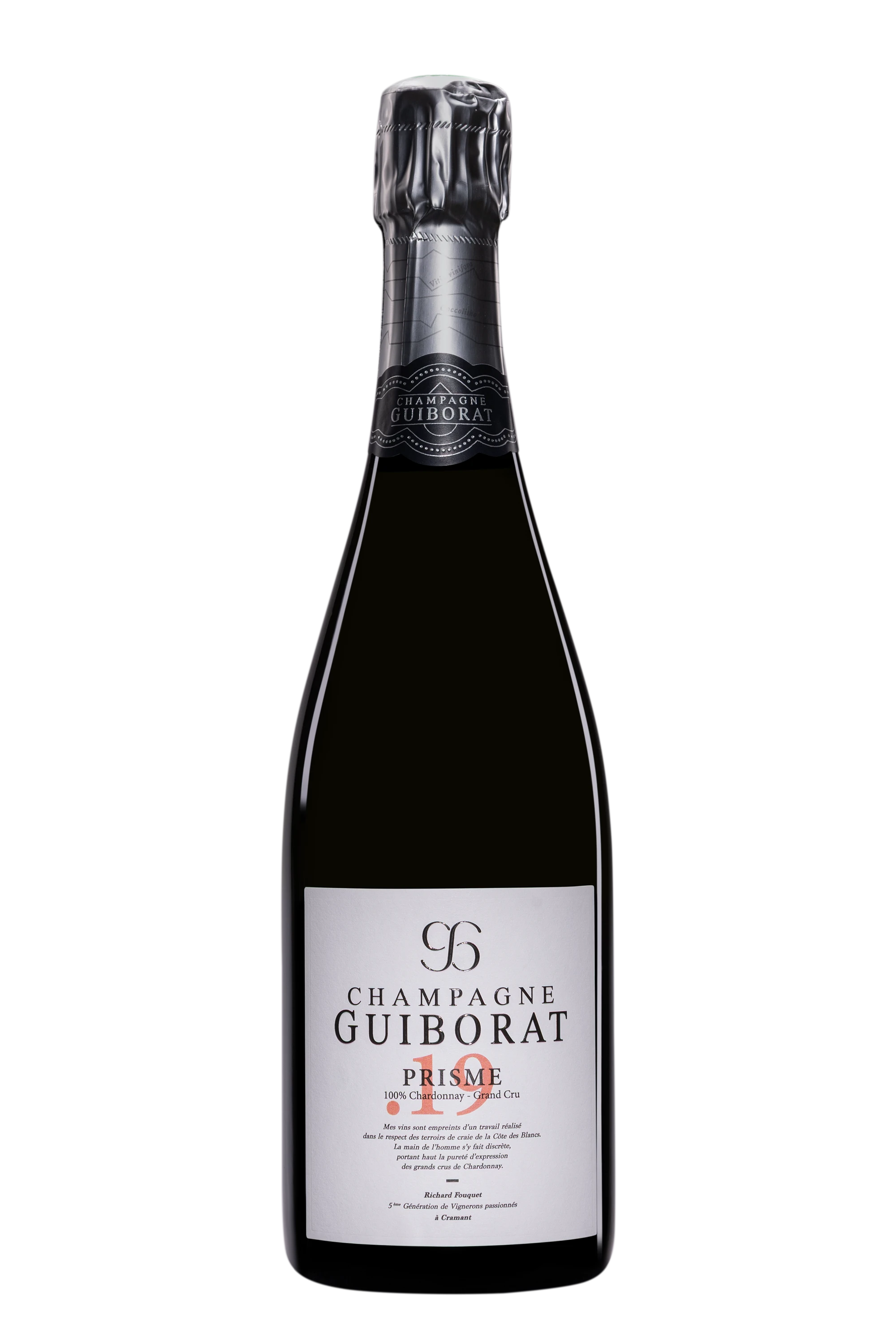 Domaine Guiborat - Champagne Extra-Brut Grand Cru Blanc de Blancs "Prisme" Blanc Vendange 2019 Dégorgement 11.2023 12.5°, 75cl