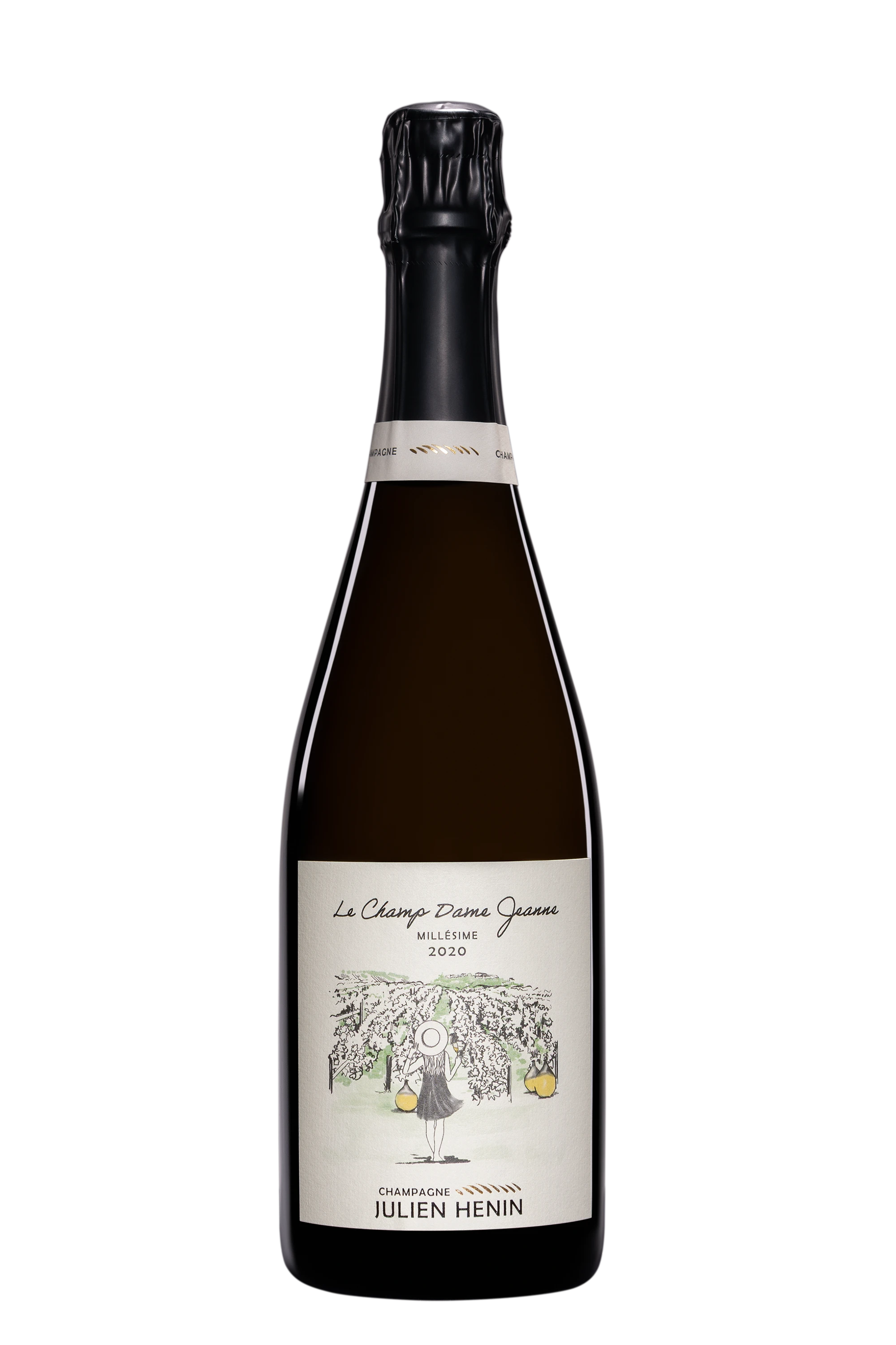 Domaine Julien Hénin - Champagne Brut Nature Blanc de Blancs Millésimé "Le Champ Dame Jeanne" Blanc 2020 Dégorgement 04 Jun. 2025 12°, 75cl
