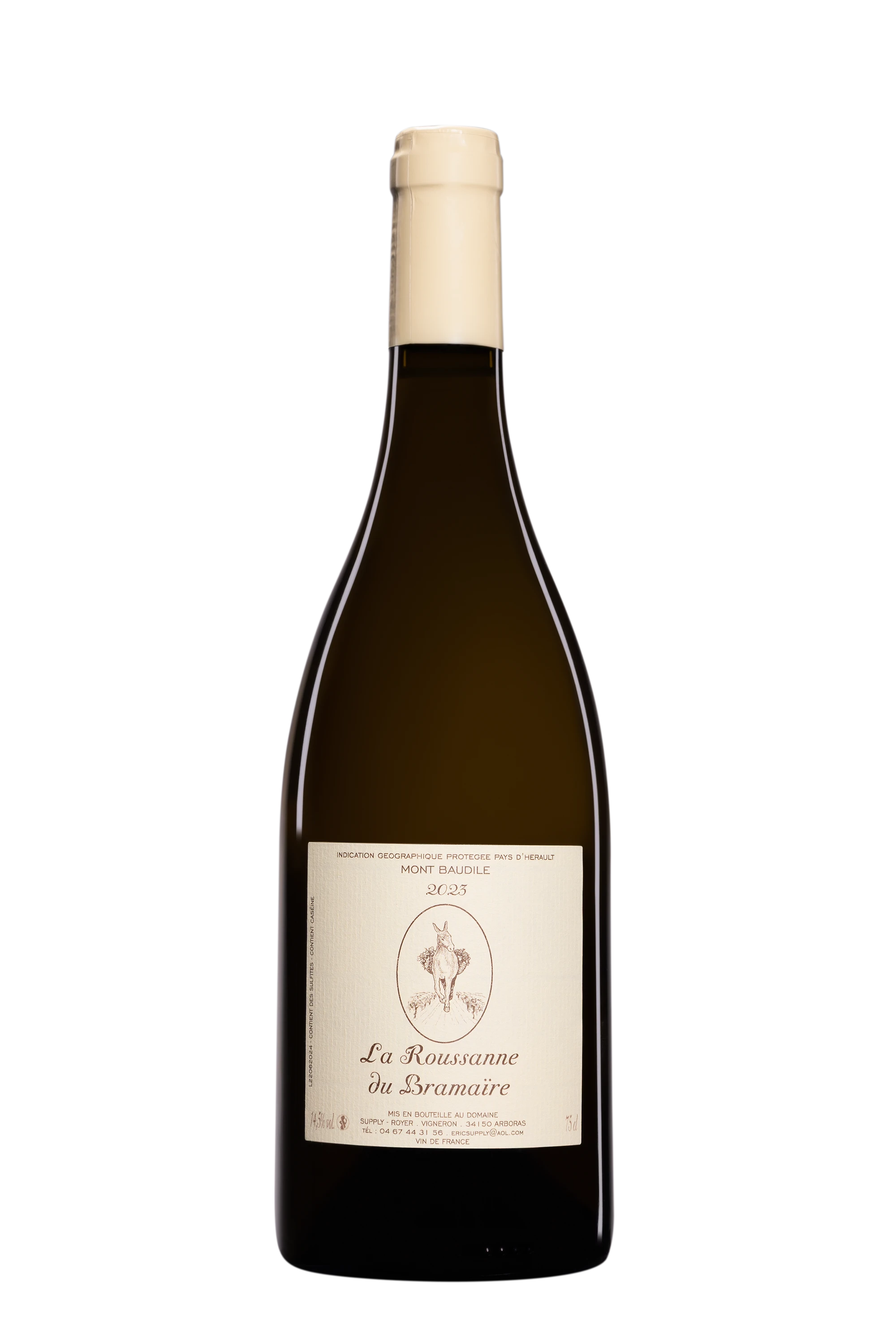 Domaine Supply-Royer - Pays d'Hérault Mont Baudile "Roussanne du Bramaire" Blanc 2023, 75cl