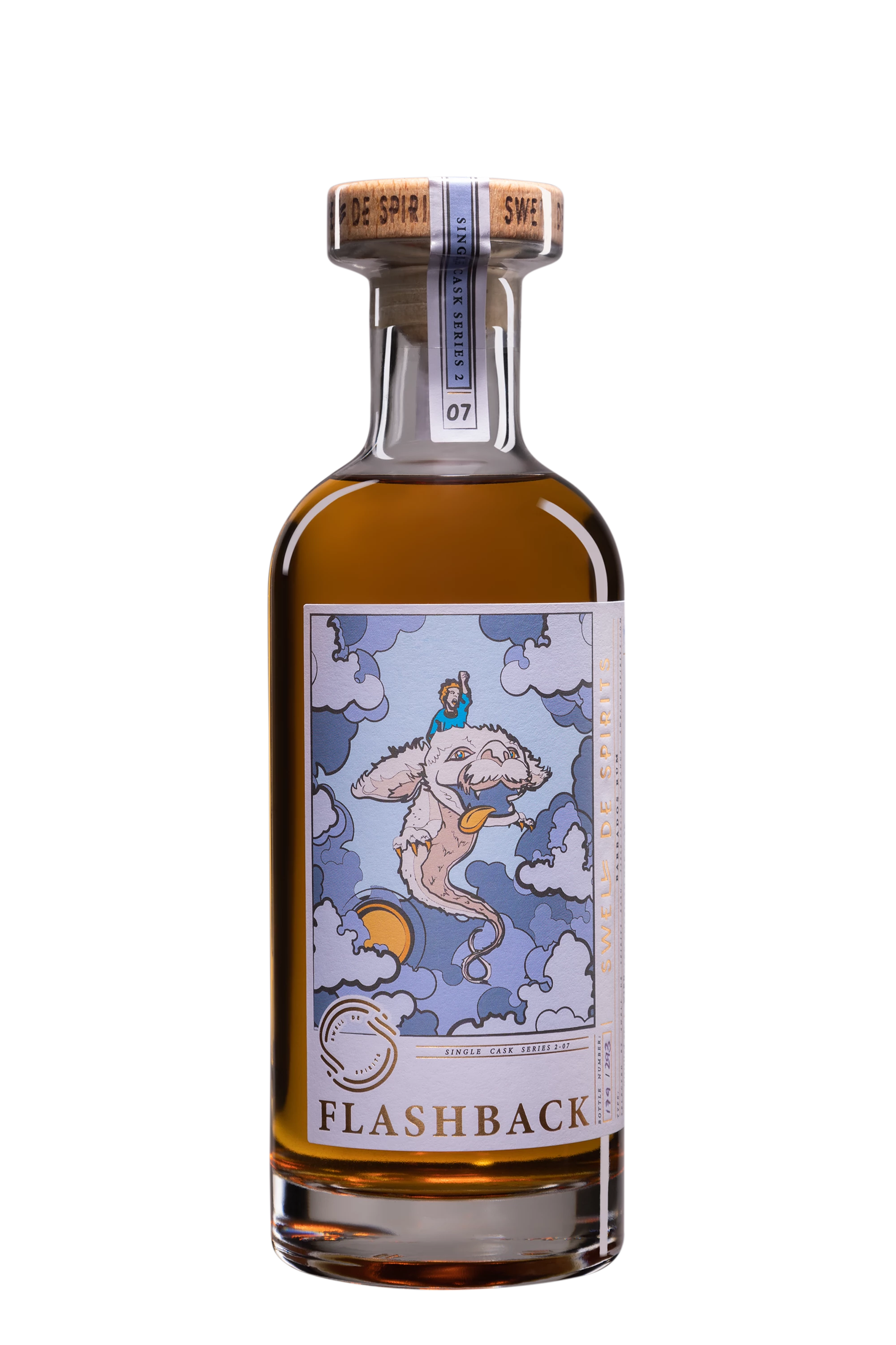 Swell de Spirits - Molasses Barbados Rhum "27 Ans WIRD - Flashback N°7" Brun 1996 61.9°, 50cl
