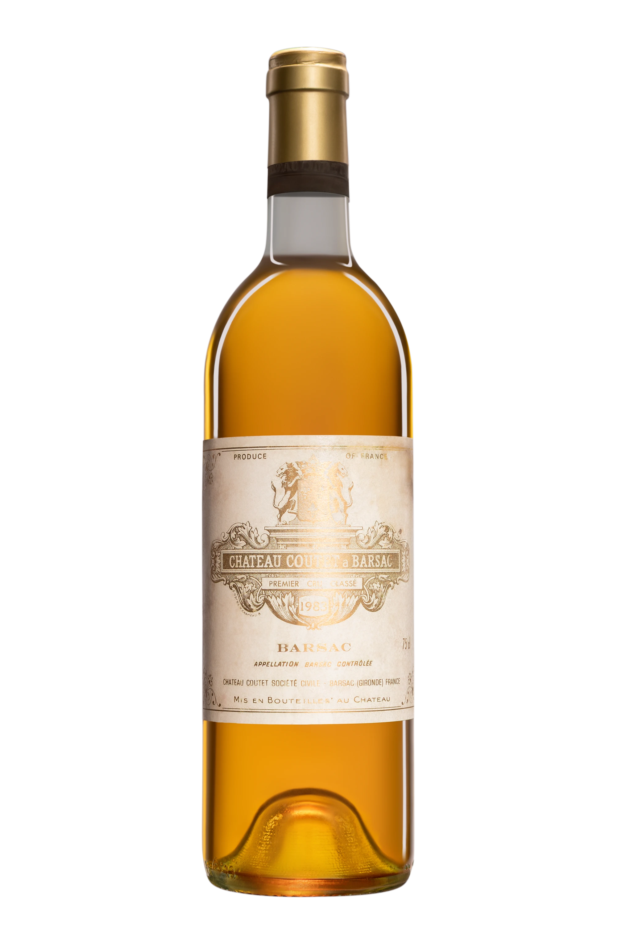 Château Coutet - Barsac 1er Grand Cru Classé "Premier Vin de Château Coutet" Blanc 1983, 75cl