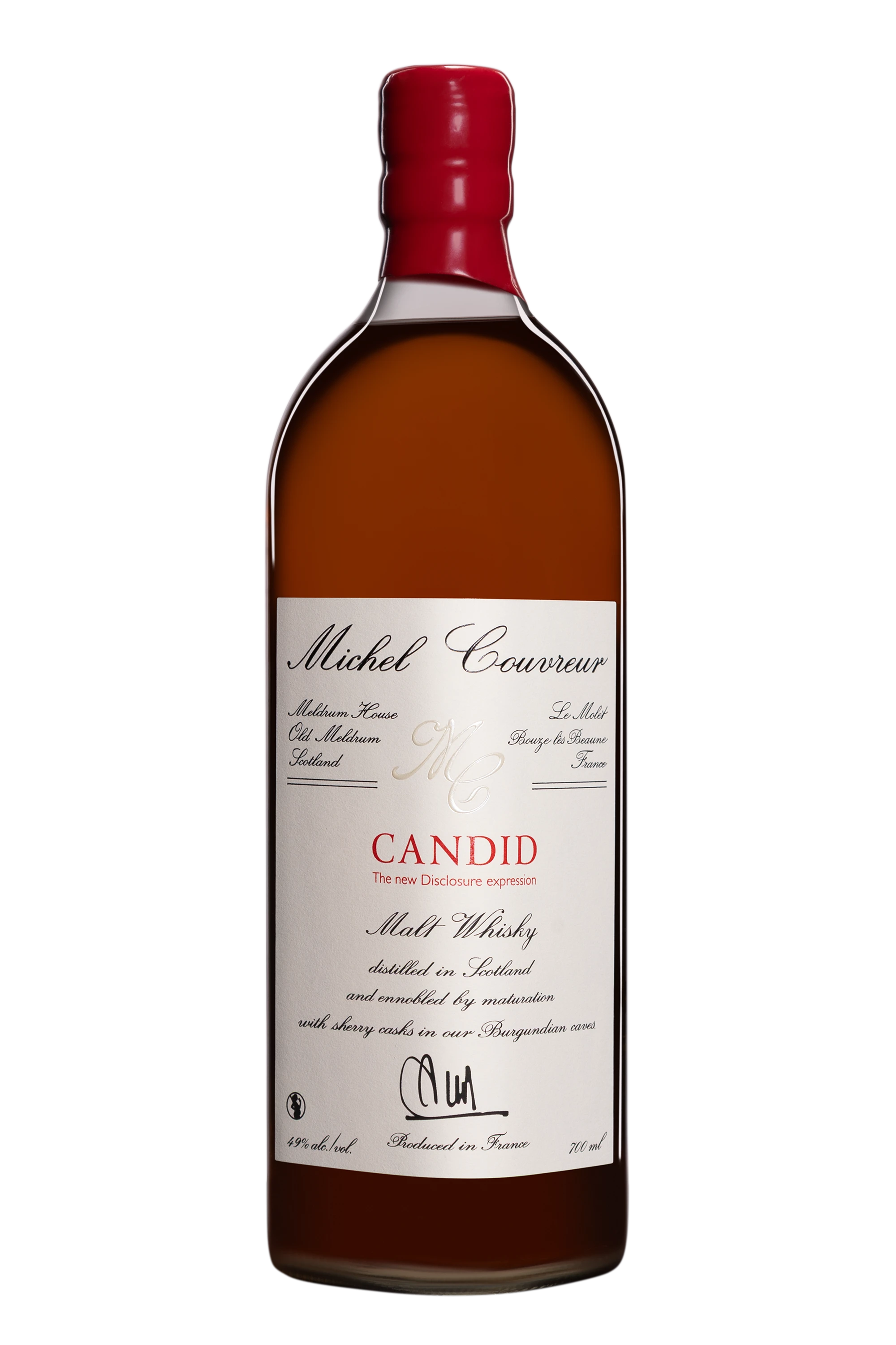 Michel Couvreur - Single Malt French Whisky "Candid" 49° Giftbox, 70cl